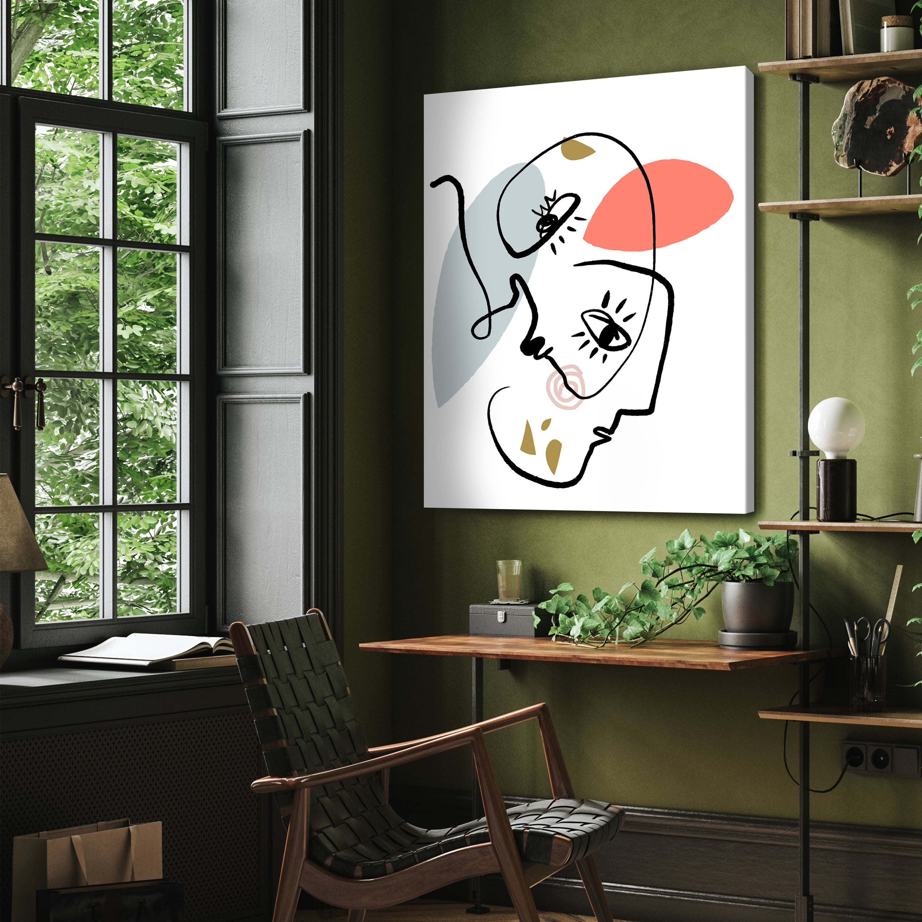 Leinwandbild Minimalismus, Gesichter, Hochformat M0673 kaufen - Bild 3 Leinwandbild Minimalismus, Gesichter, Hochformat M0673 kaufen - Bild 3