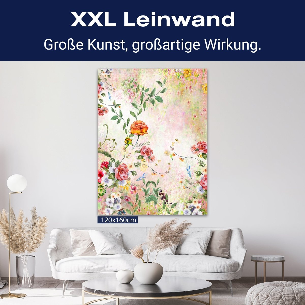 Leinwandbild Malerei, Blumen, Vintage, Hochformat M0676 kaufen - Bild 9 Leinwandbild Malerei, Blumen, Vintage, Hochformat M0676 kaufen - Bild 9