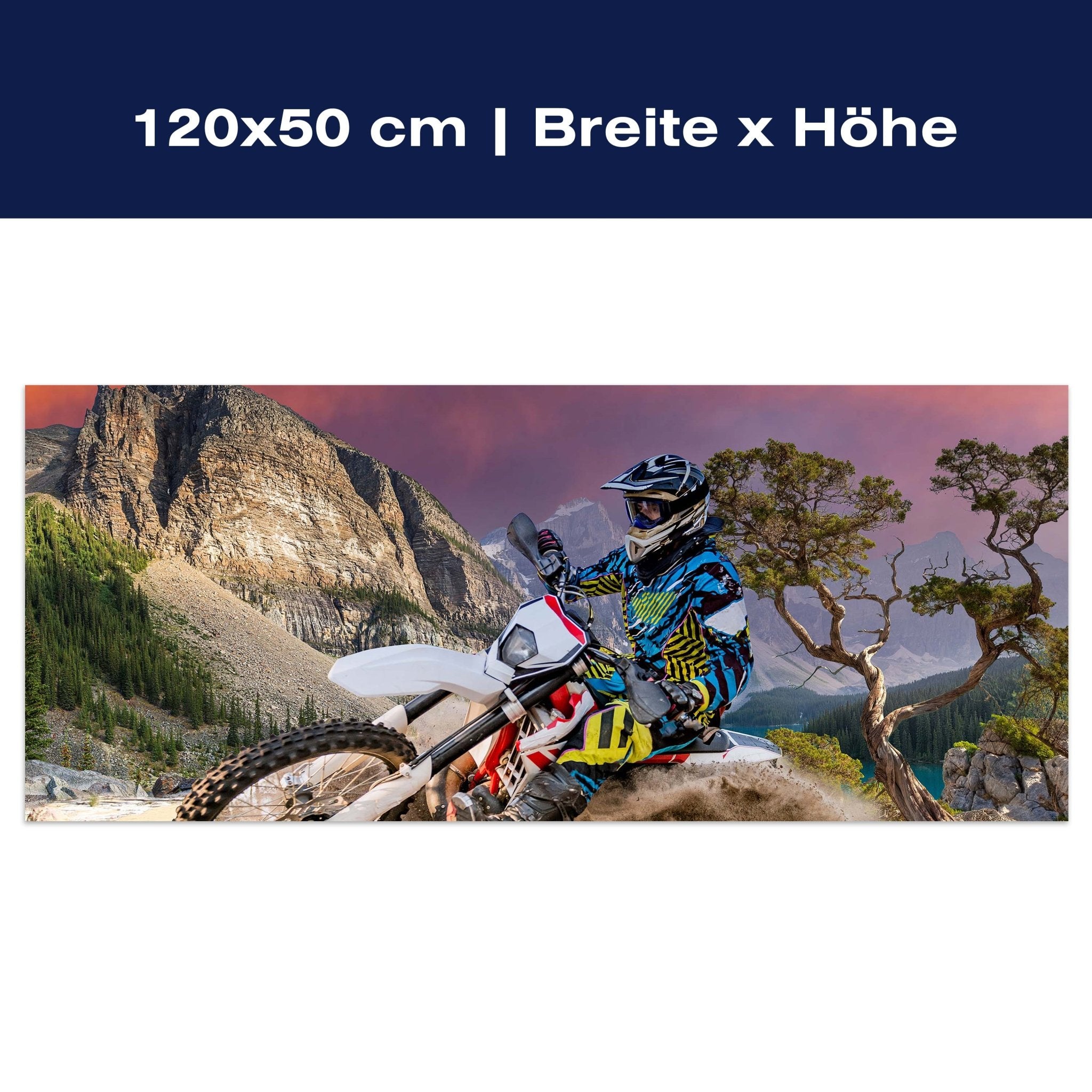 Leinwandbild Enduro Motorbike Racing M0686 Leinwandbild Enduro Motorbike Racing M0686