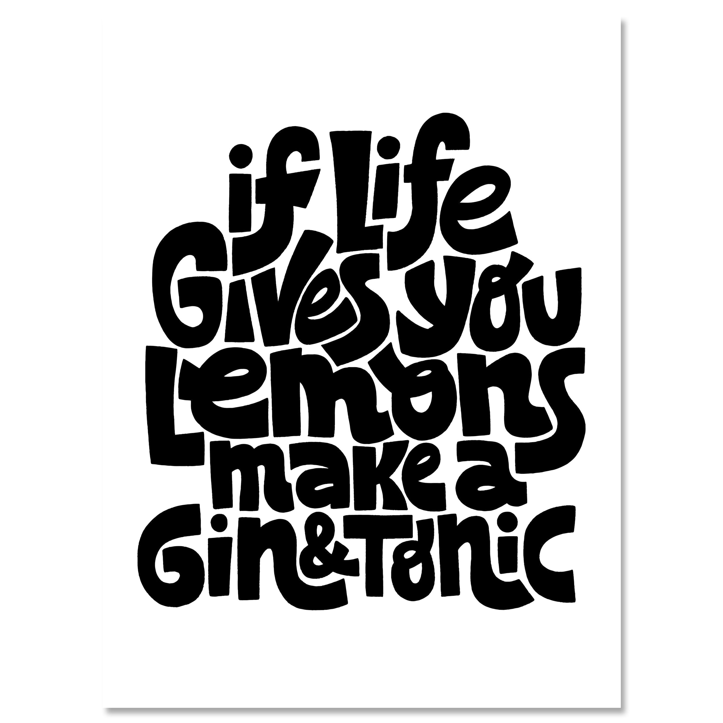 Leinwandbild Spruch, Gin Tonic, Hochformat M0688 kaufen - Bild 1 Leinwandbild Spruch, Gin Tonic, Hochformat M0688 kaufen - Bild 1