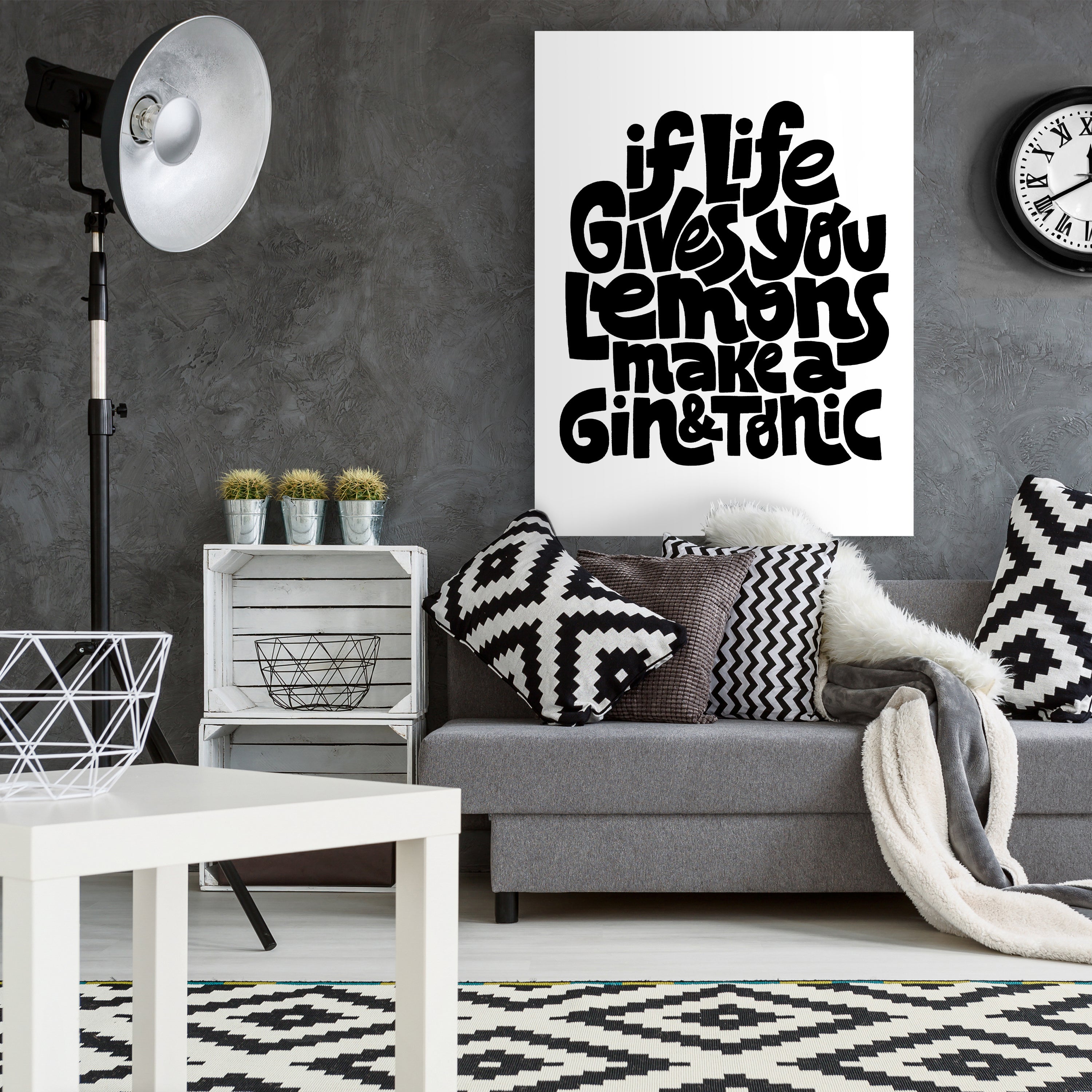 Leinwandbild Spruch, Gin Tonic, Hochformat M0688 kaufen - Bild 2 Leinwandbild Spruch, Gin Tonic, Hochformat M0688 kaufen - Bild 2