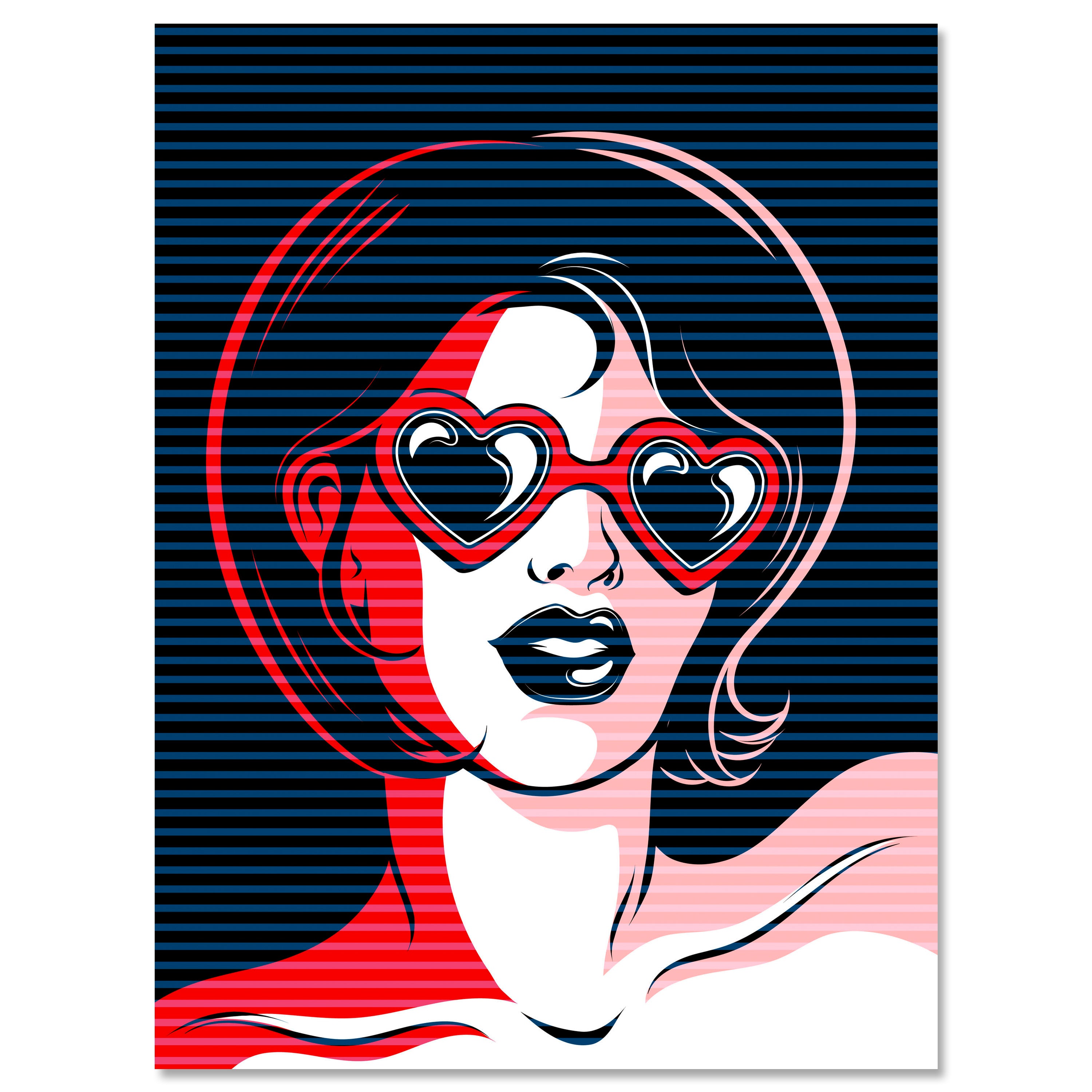 Leinwandbild Pop Art, Frau, Hochformat M0689 kaufen - Bild 1 Leinwandbild Pop Art, Frau, Hochformat M0689 kaufen - Bild 1