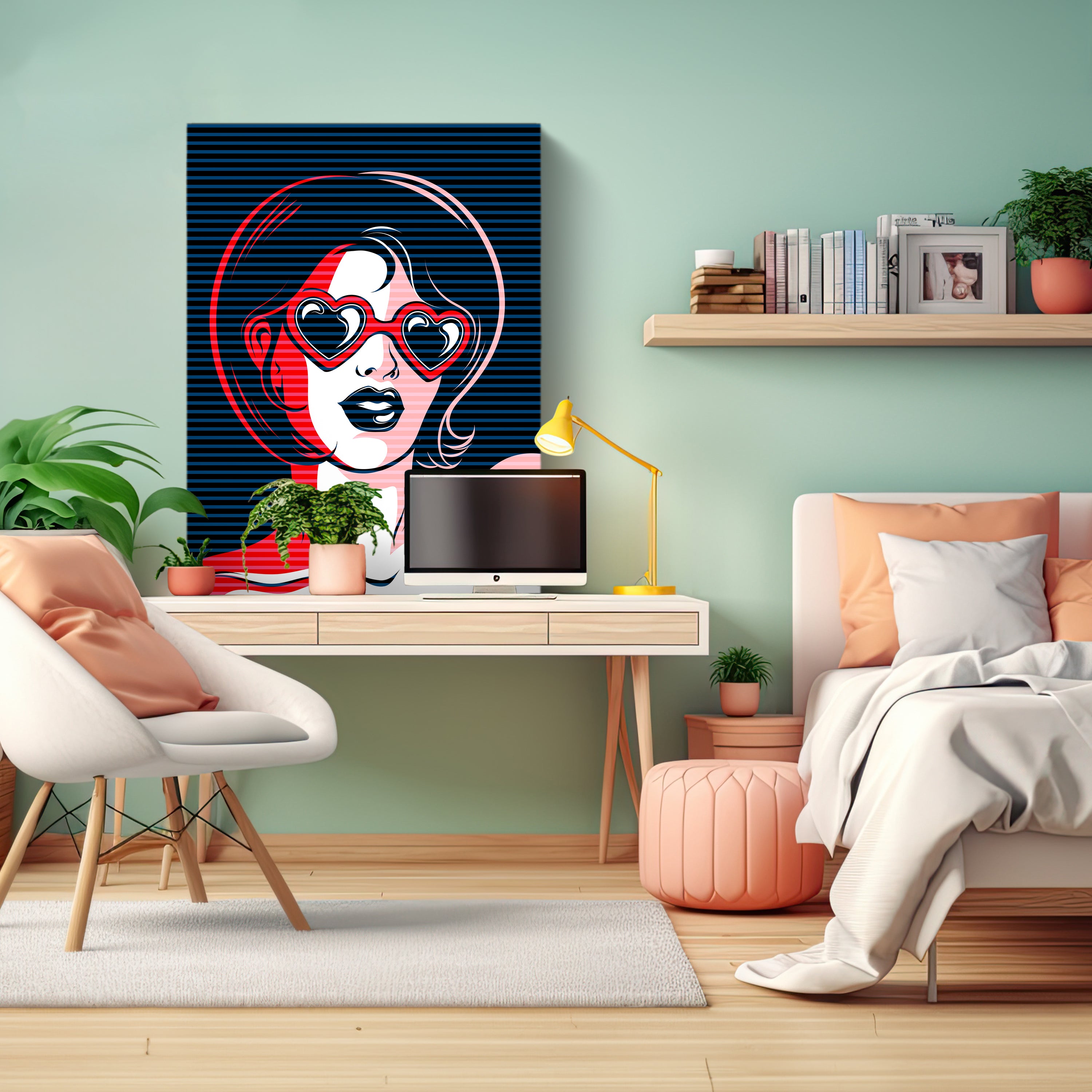 Leinwandbild Pop Art, Frau, Hochformat M0689 kaufen - Bild 3 Leinwandbild Pop Art, Frau, Hochformat M0689 kaufen - Bild 3