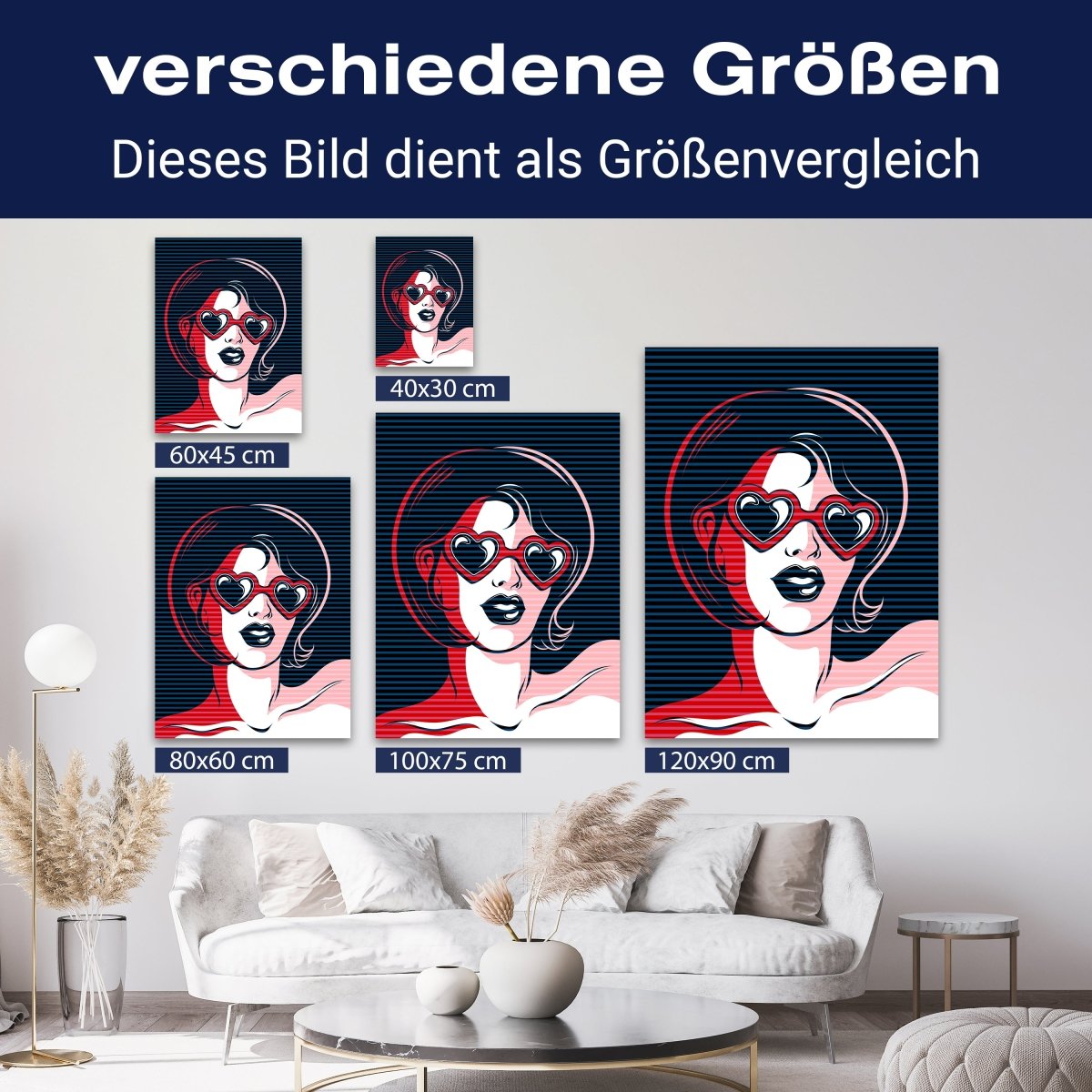 Leinwandbild Pop Art, Frau, Hochformat M0689 kaufen - Bild 8 Leinwandbild Pop Art, Frau, Hochformat M0689 kaufen - Bild 8