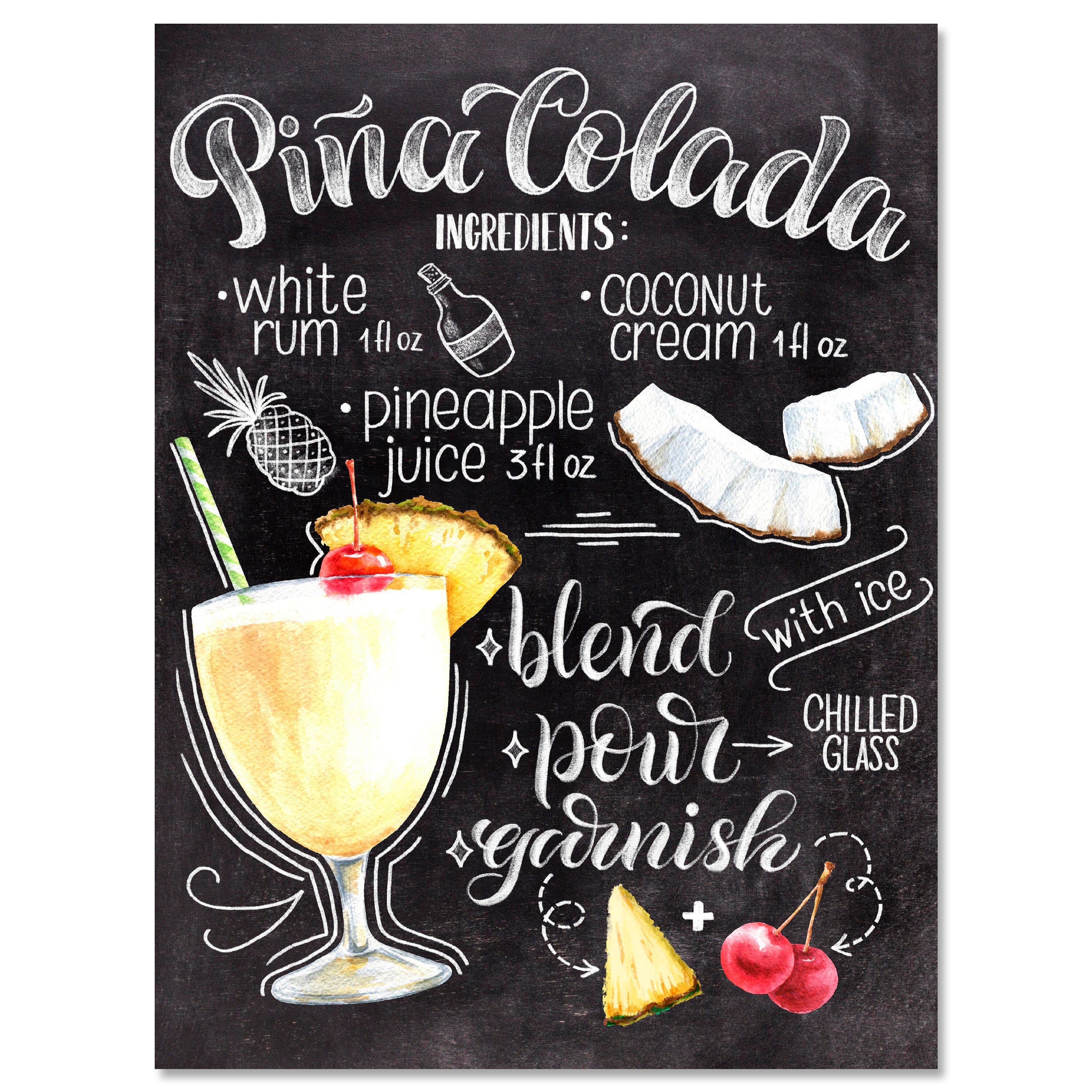 Leinwandbild Essen & Trinken, Pina Colada, Hochformat M0691 kaufen - Bild 1 Leinwandbild Essen & Trinken, Pina Colada, Hochformat M0691 kaufen - Bild 1