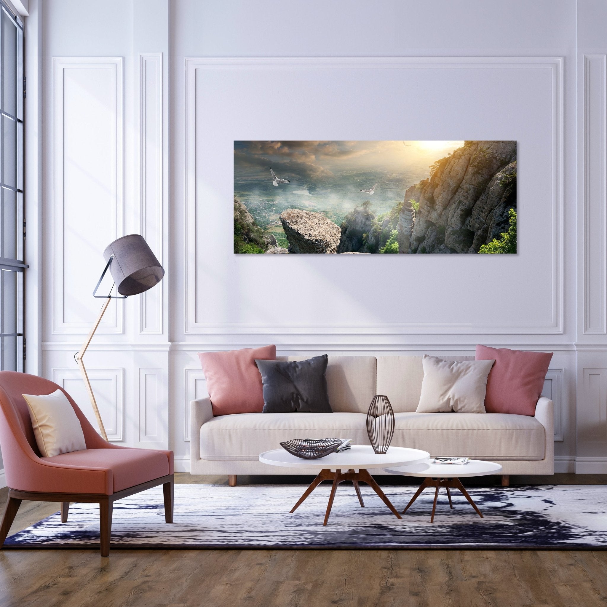 Leinwandbild Blick auf die Berge M0692 kaufen - Bild 2 Leinwandbild Blick auf die Berge M0692 kaufen - Bild 2