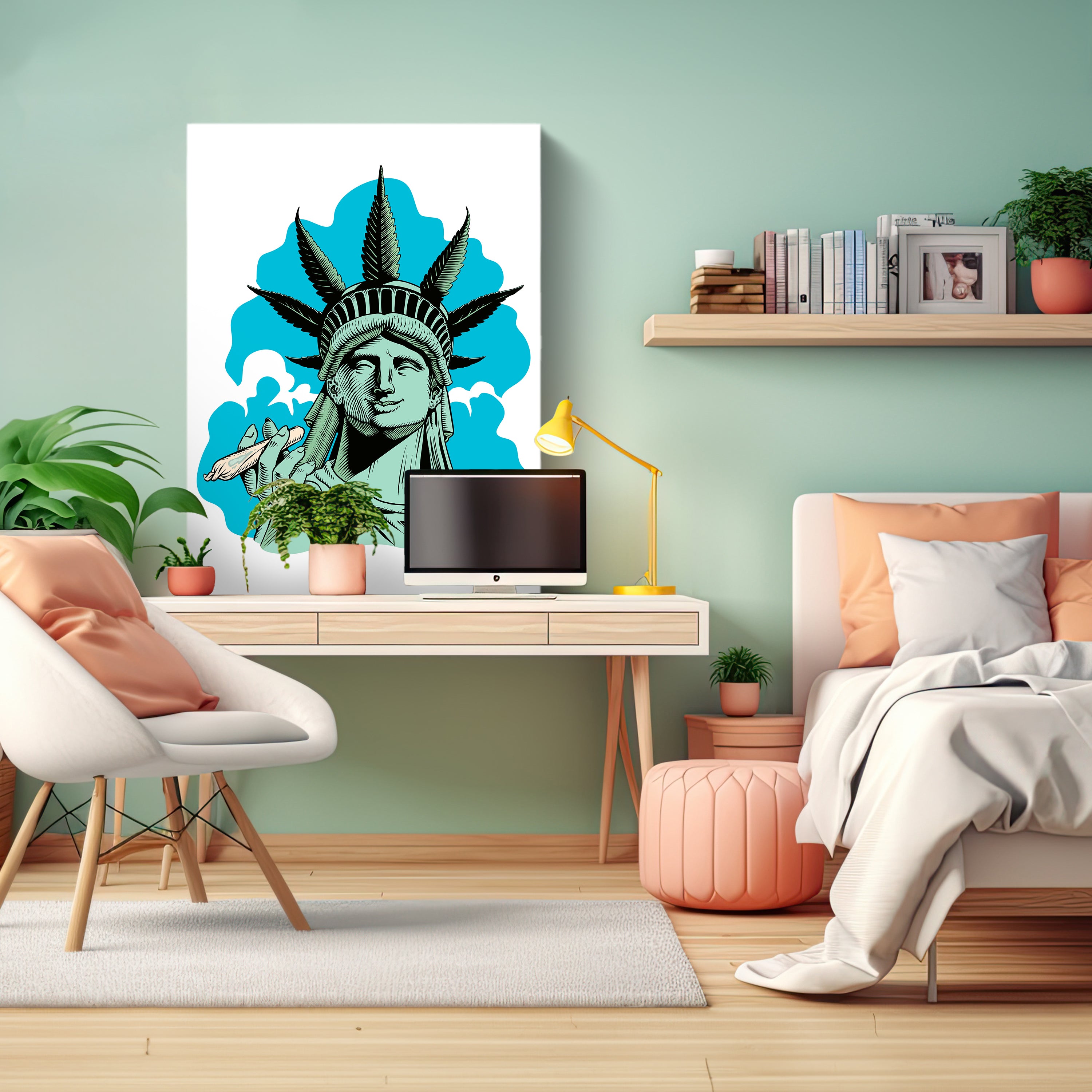 Leinwandbild Digital Art, Freiheitsstatue, Hochformat M0693 kaufen - Bild 3 Leinwandbild Digital Art, Freiheitsstatue, Hochformat M0693 kaufen - Bild 3