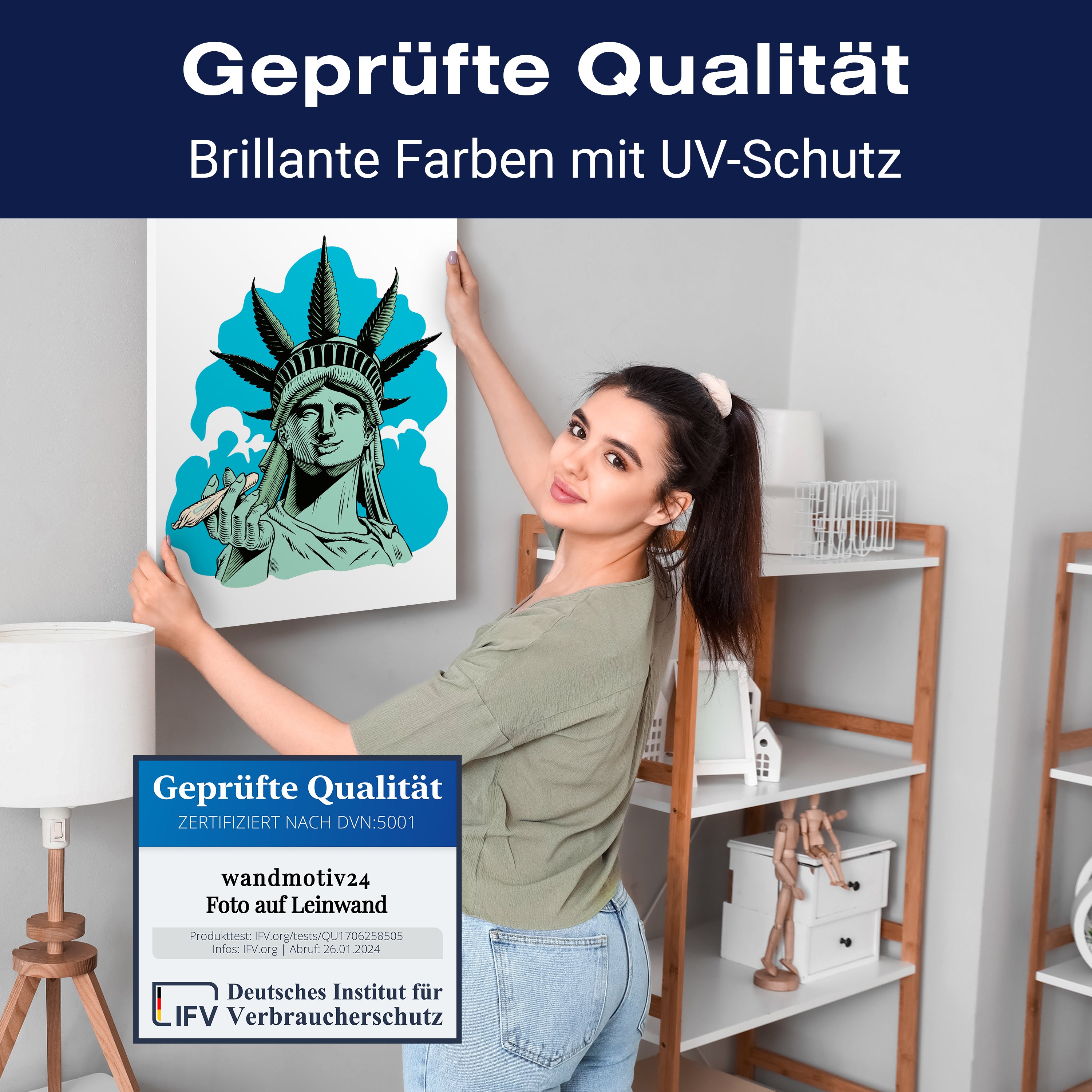 Leinwandbild Digital Art, Freiheitsstatue, Hochformat M0693 kaufen - Bild 4 Leinwandbild Digital Art, Freiheitsstatue, Hochformat M0693 kaufen - Bild 4