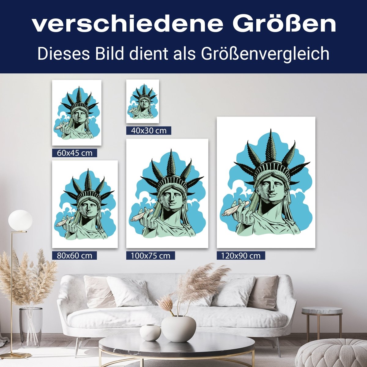 Leinwandbild Digital Art, Freiheitsstatue, Hochformat M0693 kaufen - Bild 8 Leinwandbild Digital Art, Freiheitsstatue, Hochformat M0693 kaufen - Bild 8