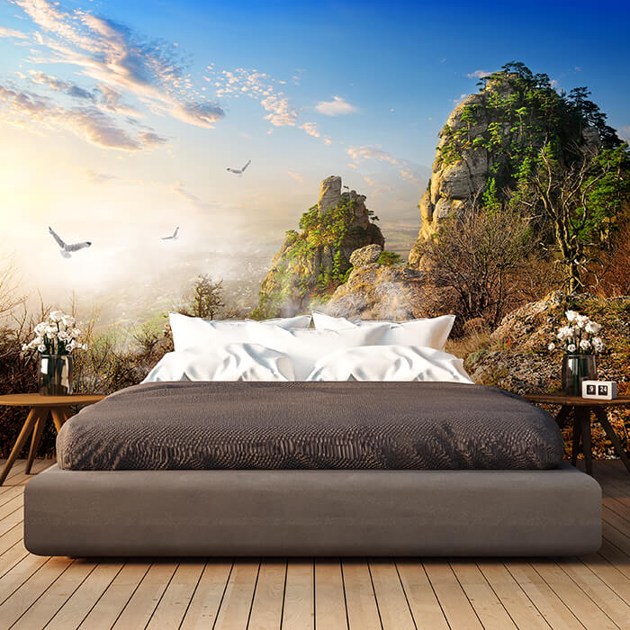 Fototapete Vögel über Klippen M0693 - Bild 1 Fototapete Vögel über Klippen M0693 - Bild 1