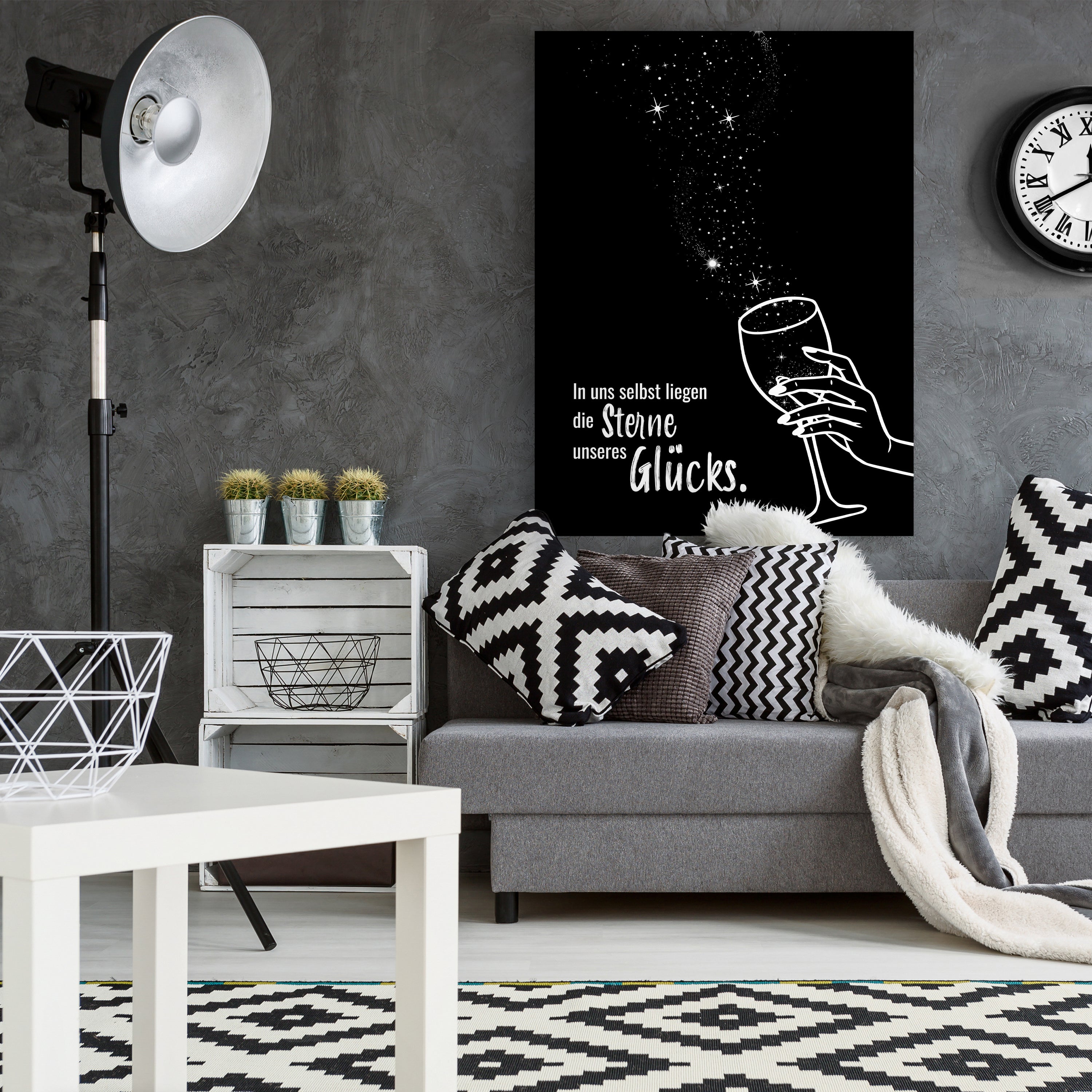 Leinwandbild Spruch, Sterne, Hochformat M0696 kaufen - Bild 2 Leinwandbild Spruch, Sterne, Hochformat M0696 kaufen - Bild 2