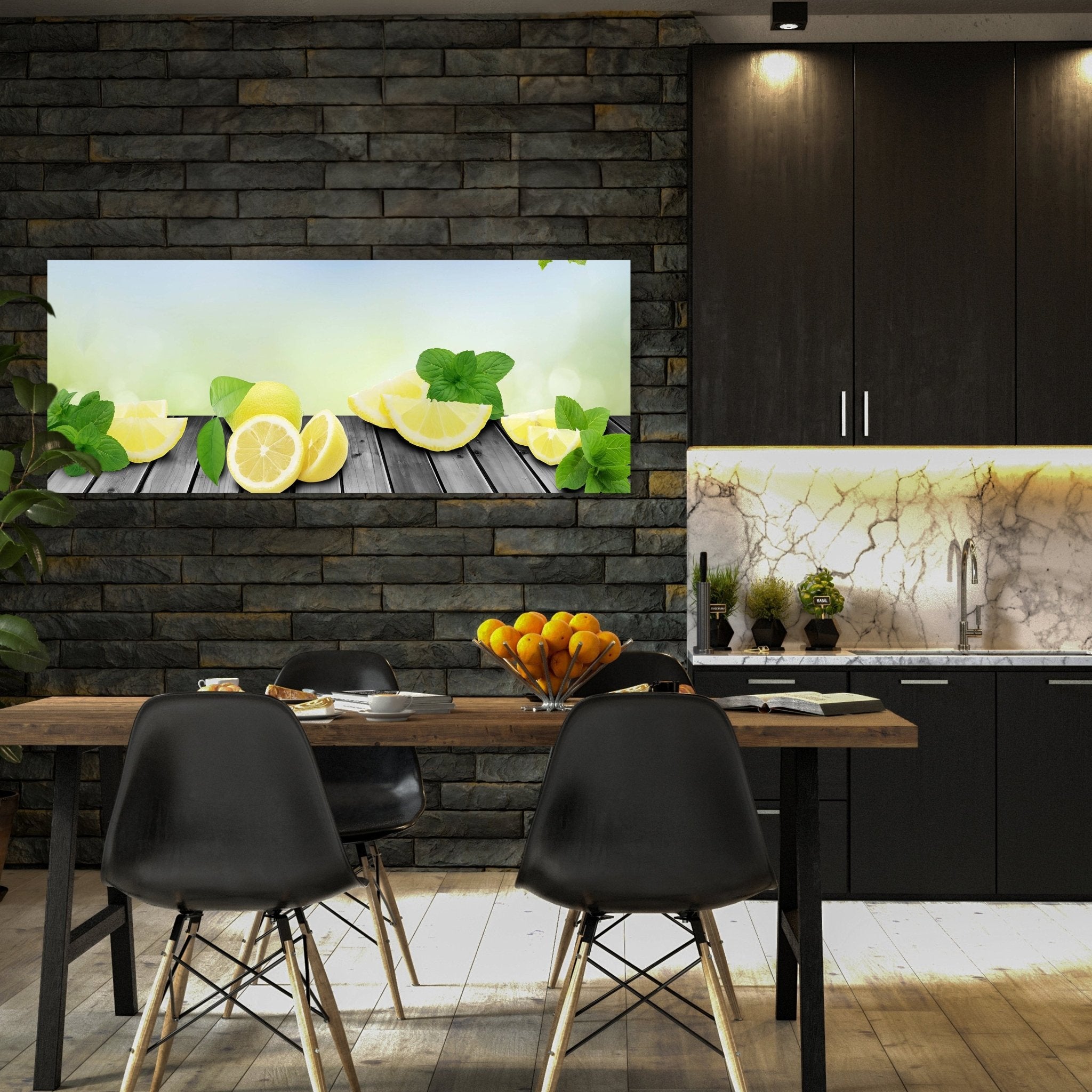 Leinwandbild Zitronen Grünen Hintergrund M0701 kaufen - Bild 3 Leinwandbild Zitronen Grünen Hintergrund M0701 kaufen - Bild 3