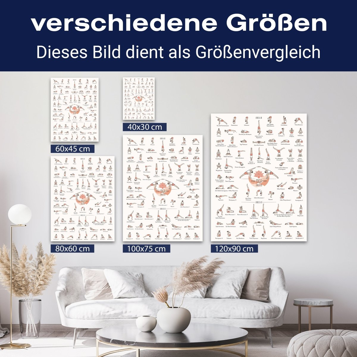 Leinwandbild Sport, Yoga Positionen, Hochformat M0704 kaufen - Bild 8 Leinwandbild Sport, Yoga Positionen, Hochformat M0704 kaufen - Bild 8