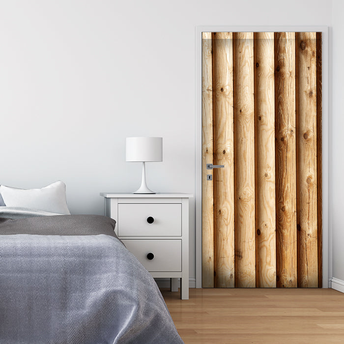 Türtapete Rustik Holzwand M0704 - Bild 1 Türtapete Rustik Holzwand M0704 - Bild 1