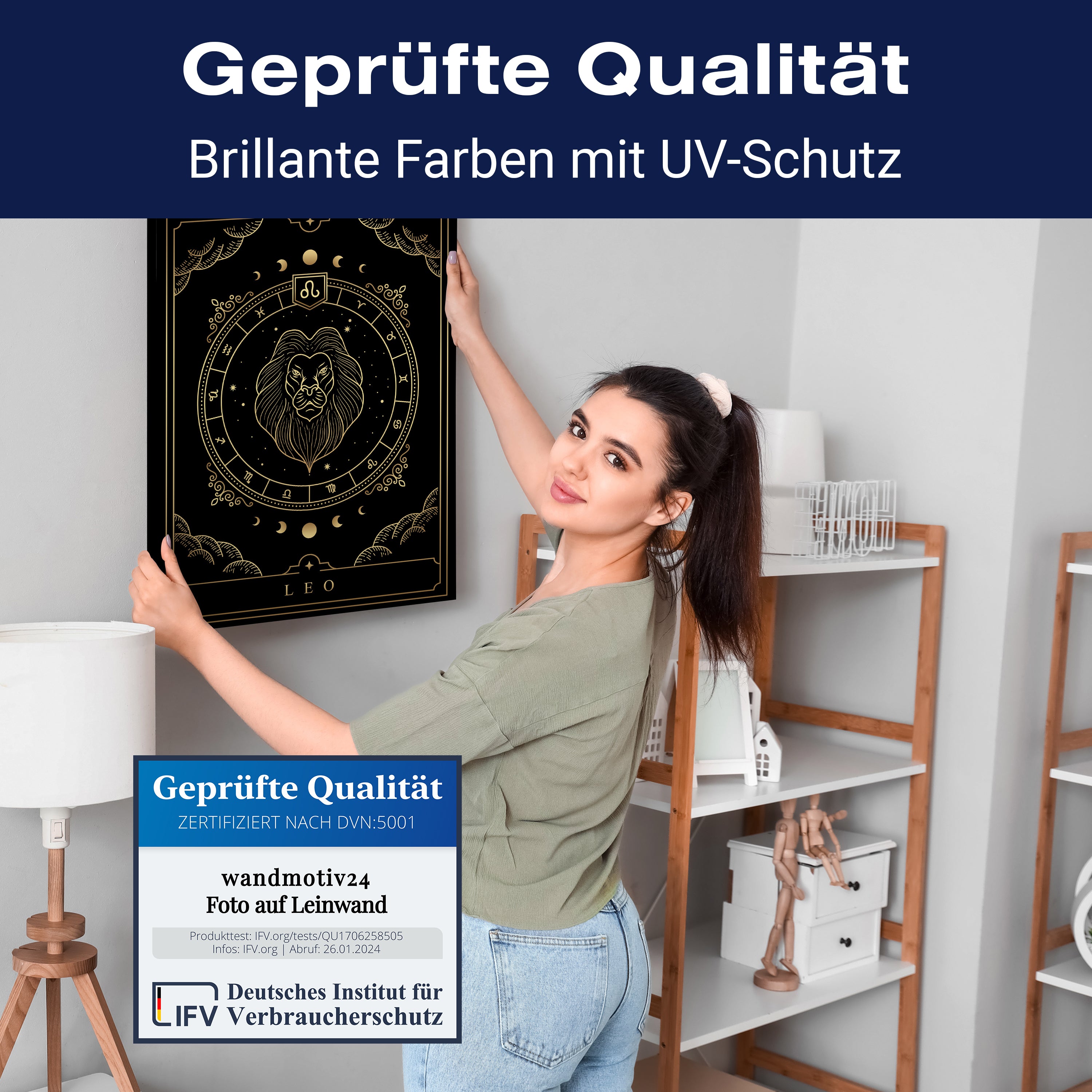 Leinwandbild Sternzeichen, Löwe, Hochformat M0706 kaufen - Bild 4 Leinwandbild Sternzeichen, Löwe, Hochformat M0706 kaufen - Bild 4