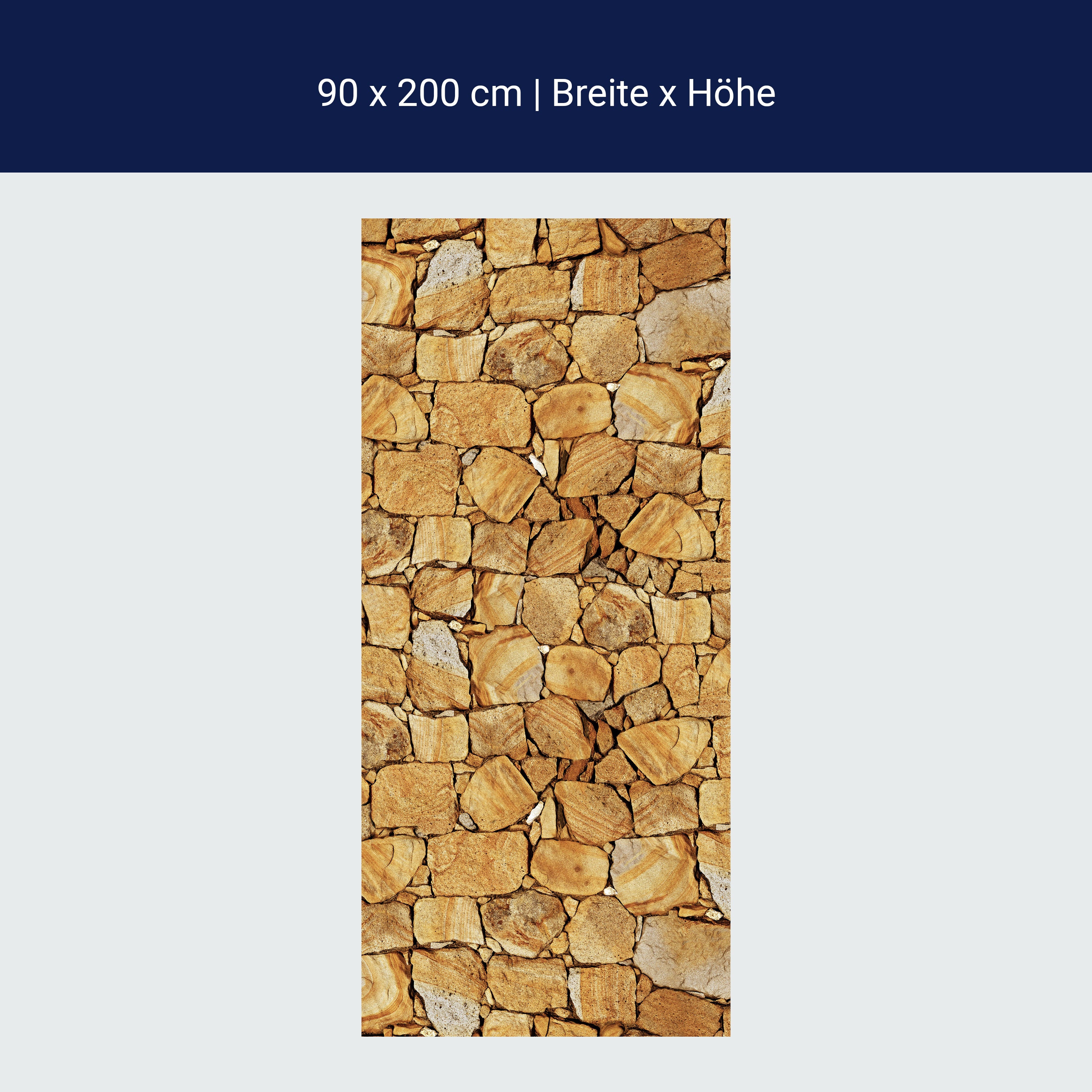 Türtapete Steinmauer M0707 Türtapete Steinmauer M0707