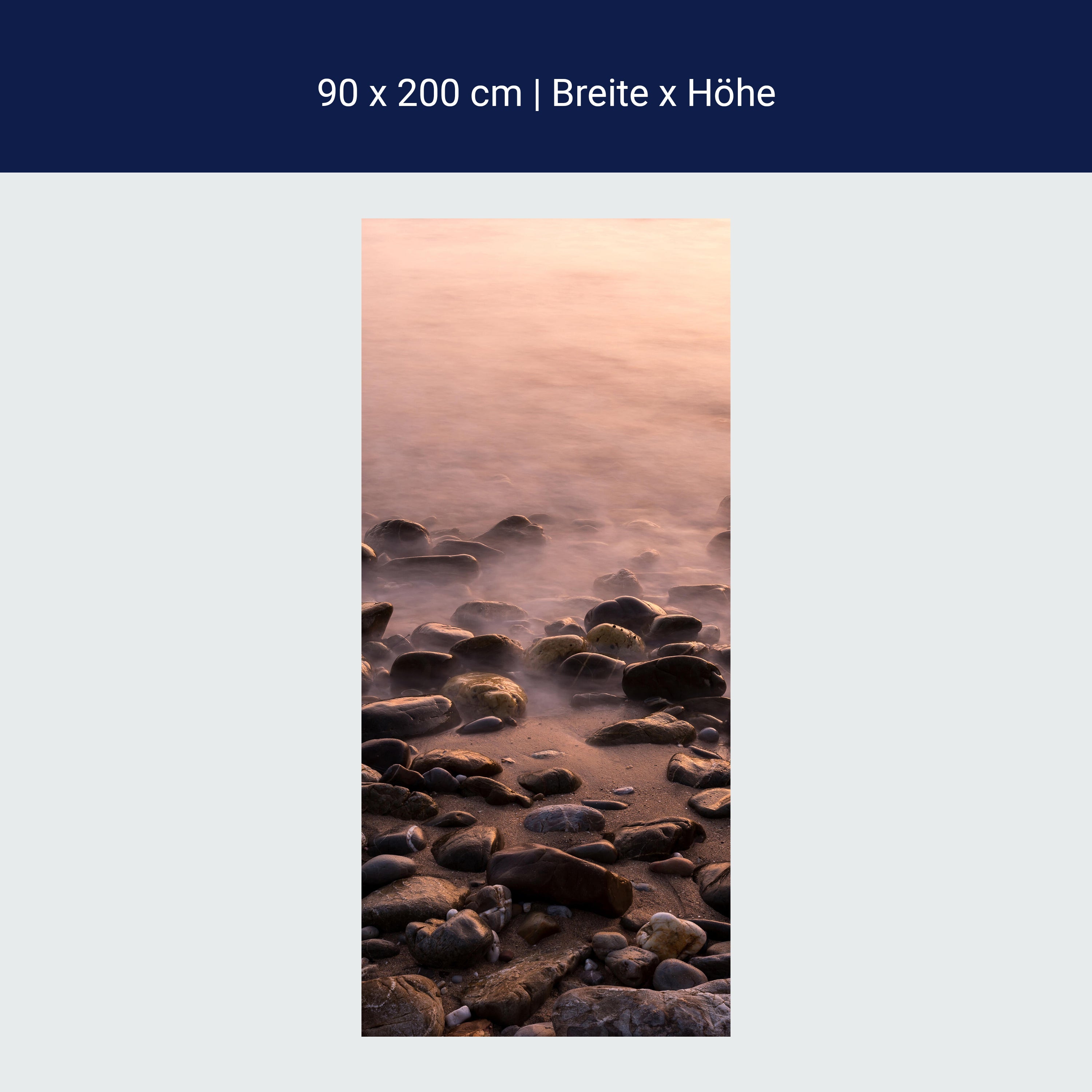 Türtapete Steine und Nebelwasser M0710 Türtapete Steine und Nebelwasser M0710