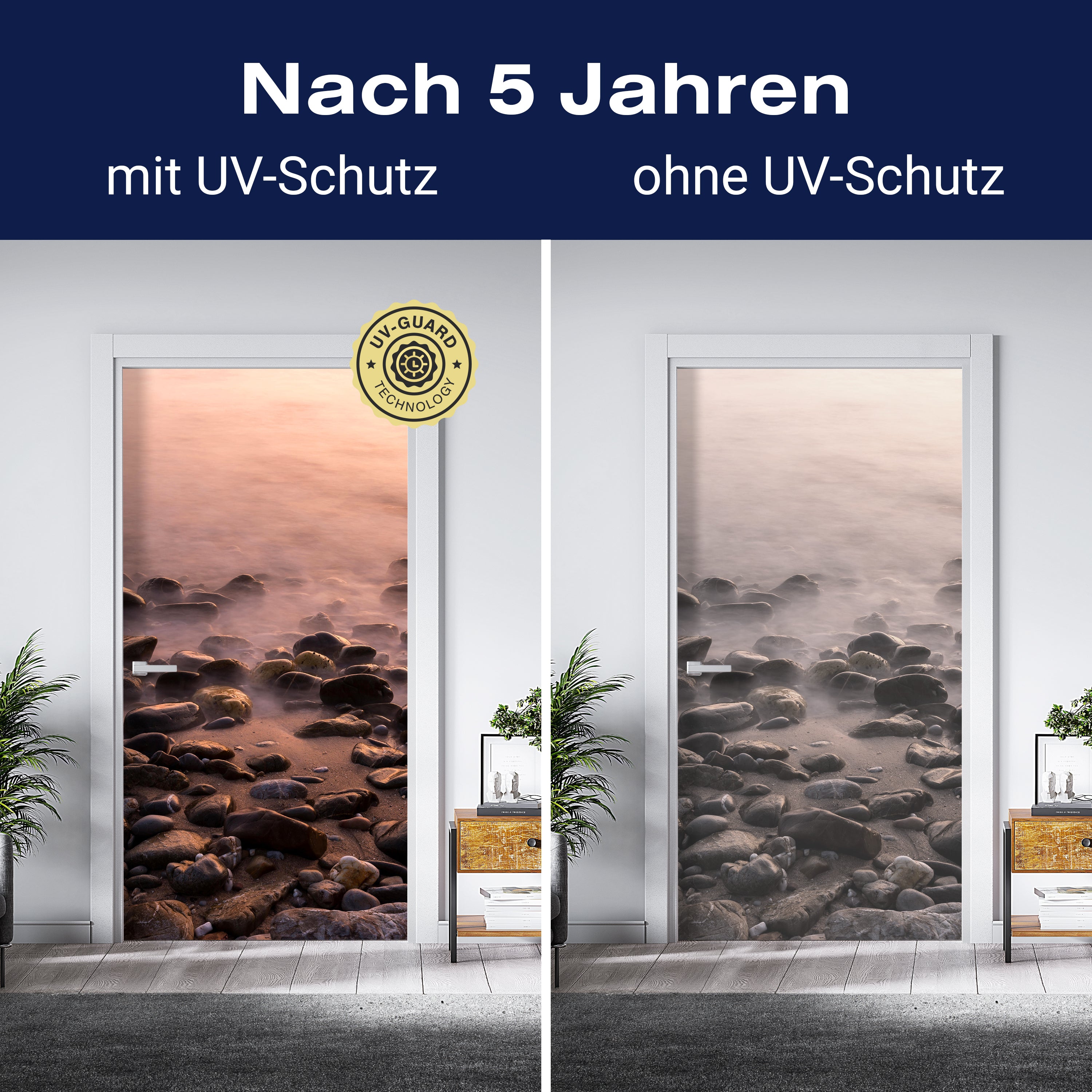 Türtapete Steine und Nebelwasser M0710 - Bild 4 Türtapete Steine und Nebelwasser M0710 - Bild 4