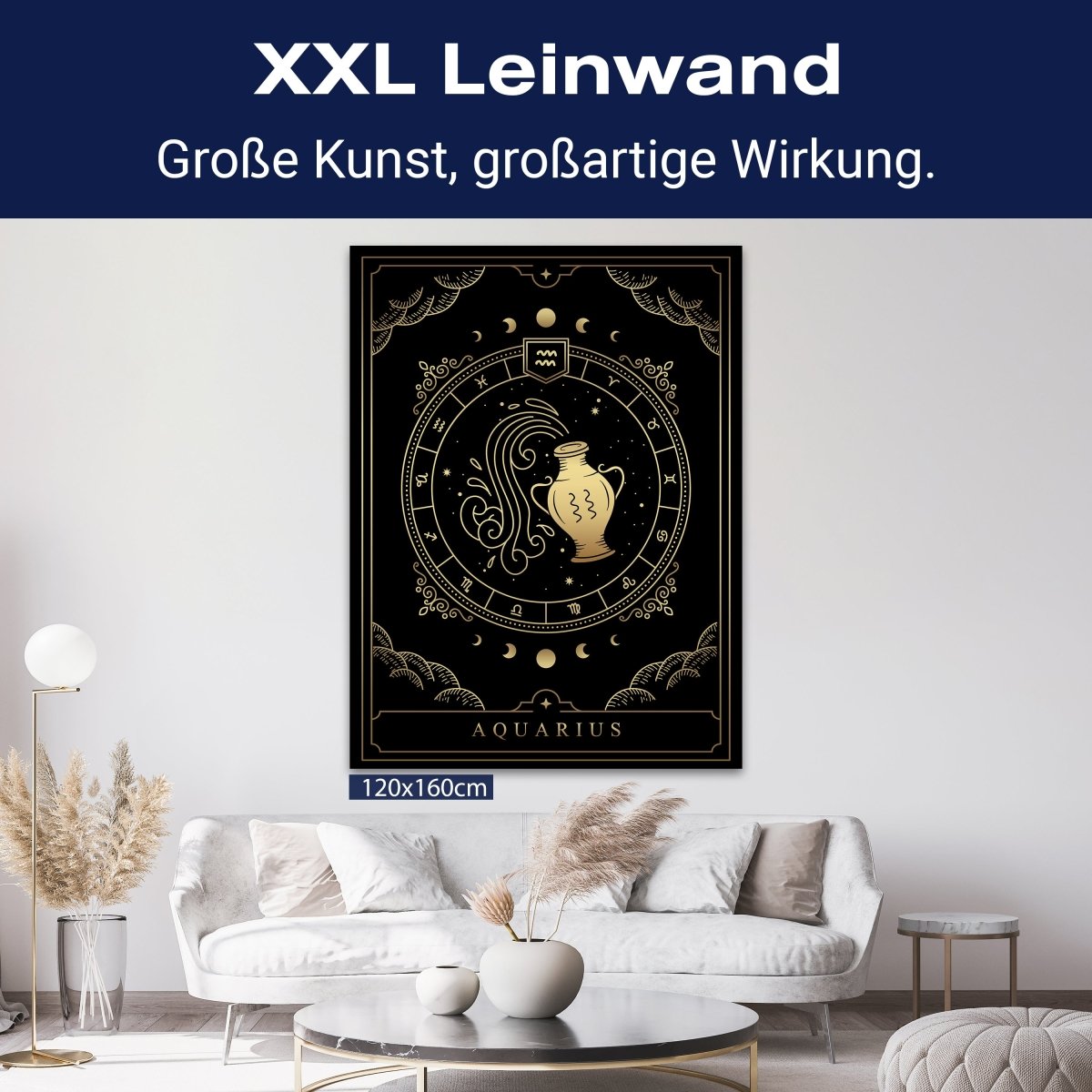 Leinwandbild Sternzeichen, Wassermann, Hochformat M0716 kaufen - Bild 9 Leinwandbild Sternzeichen, Wassermann, Hochformat M0716 kaufen - Bild 9