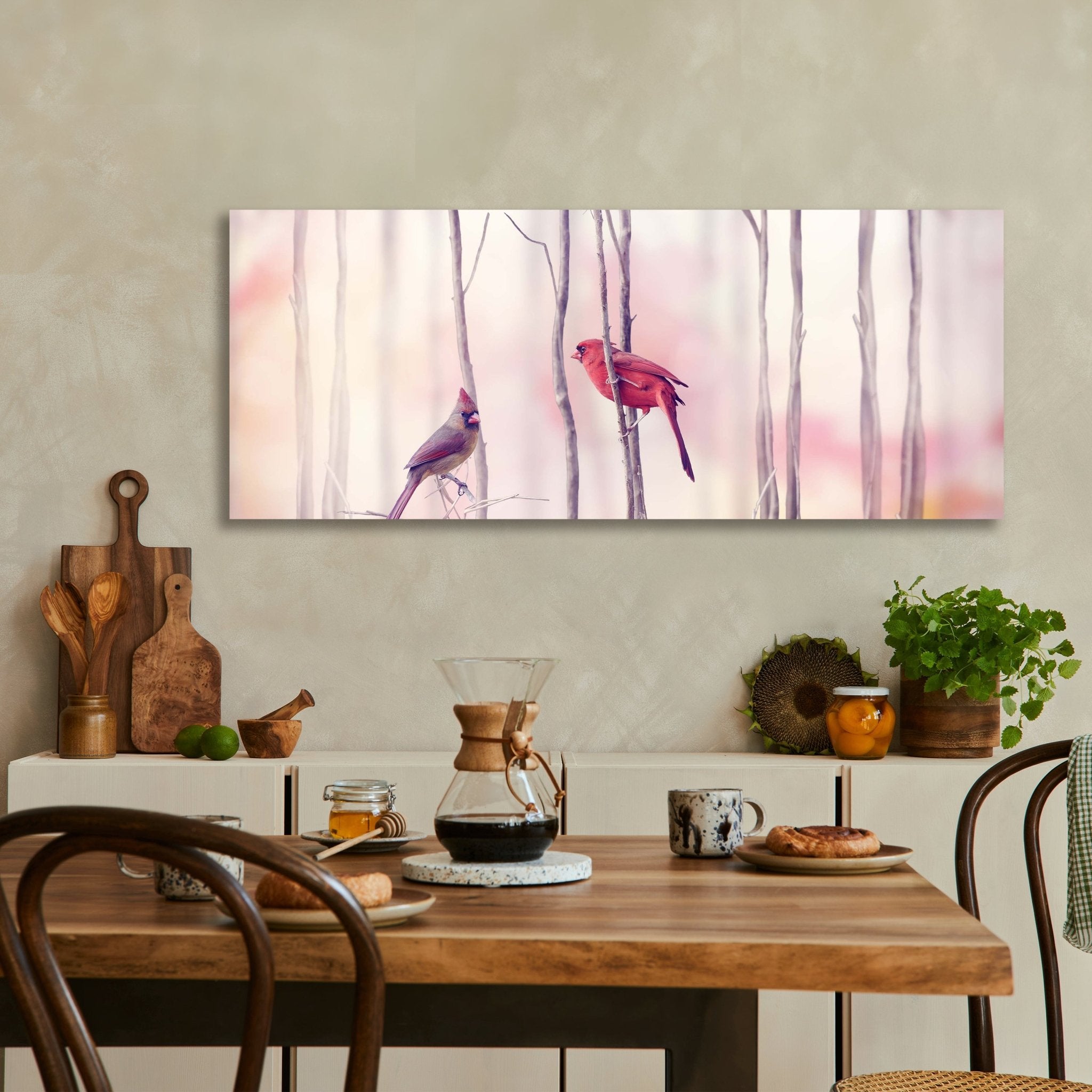 Leinwandbild Kardinalvögel M0718 kaufen - Bild 3 Leinwandbild Kardinalvögel M0718 kaufen - Bild 3