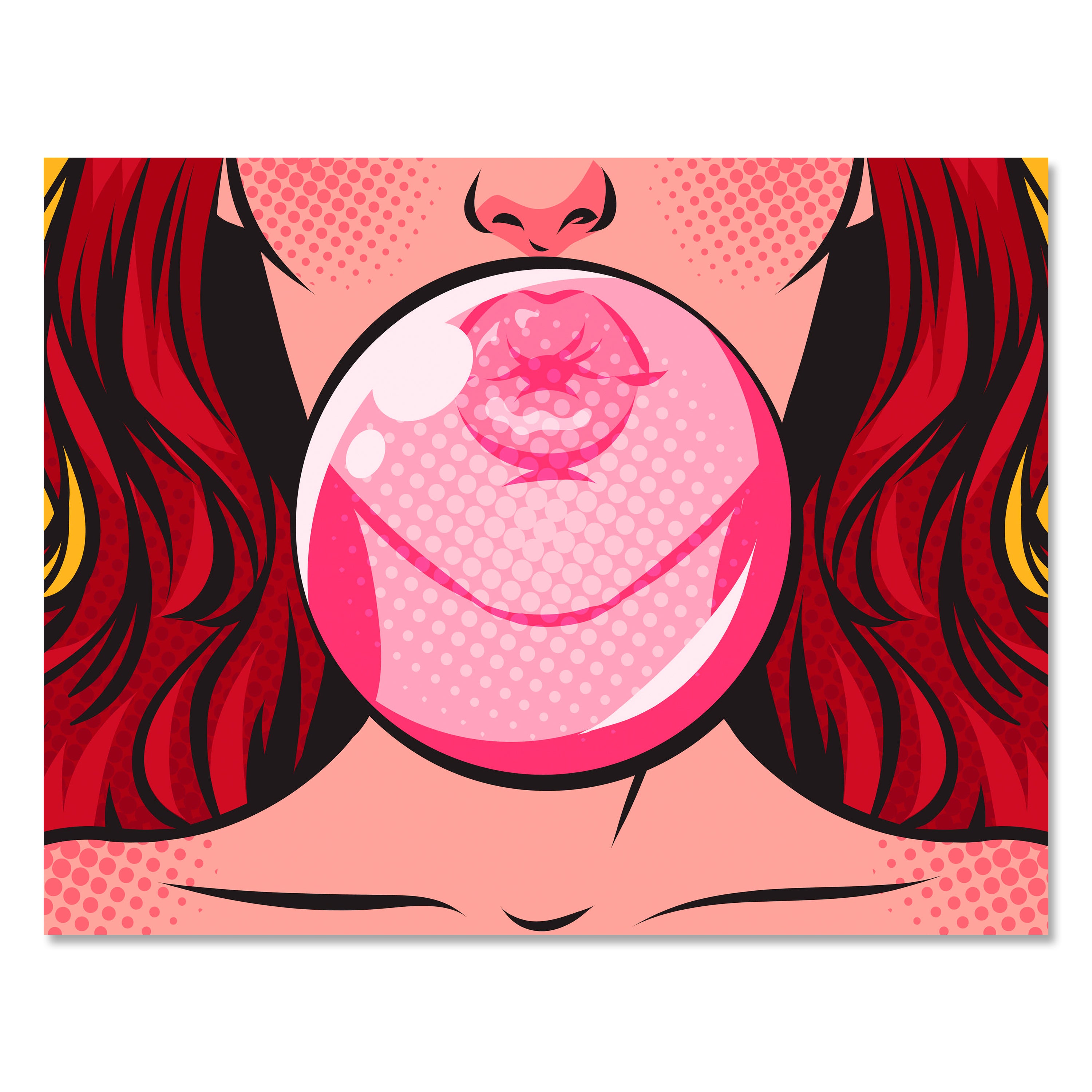 Leinwandbild Pop Art Stil, Frau, Querformat M0718 kaufen - Bild 1 Leinwandbild Pop Art Stil, Frau, Querformat M0718 kaufen - Bild 1