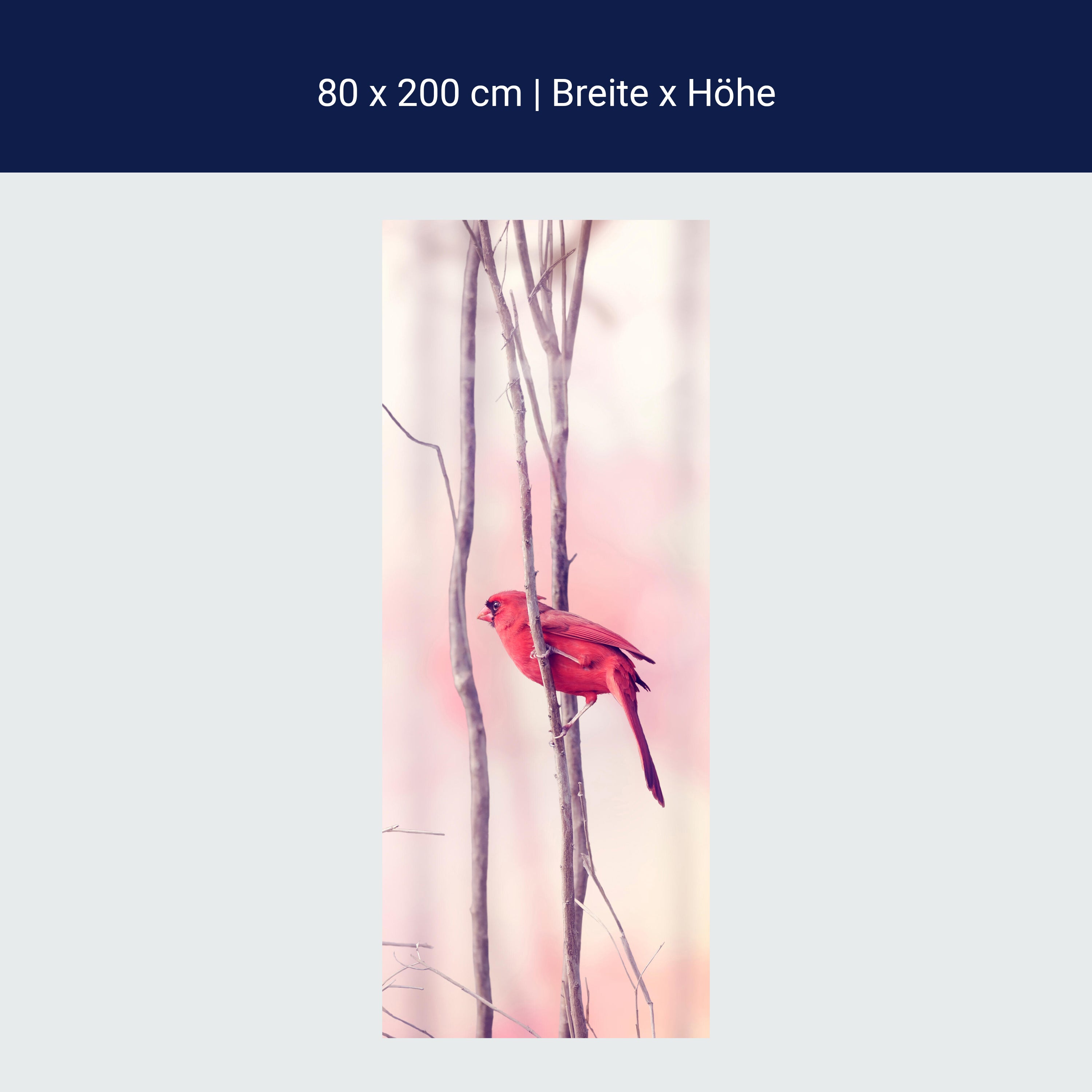 Türtapete Kardinalvögel M0718 Türtapete Kardinalvögel M0718