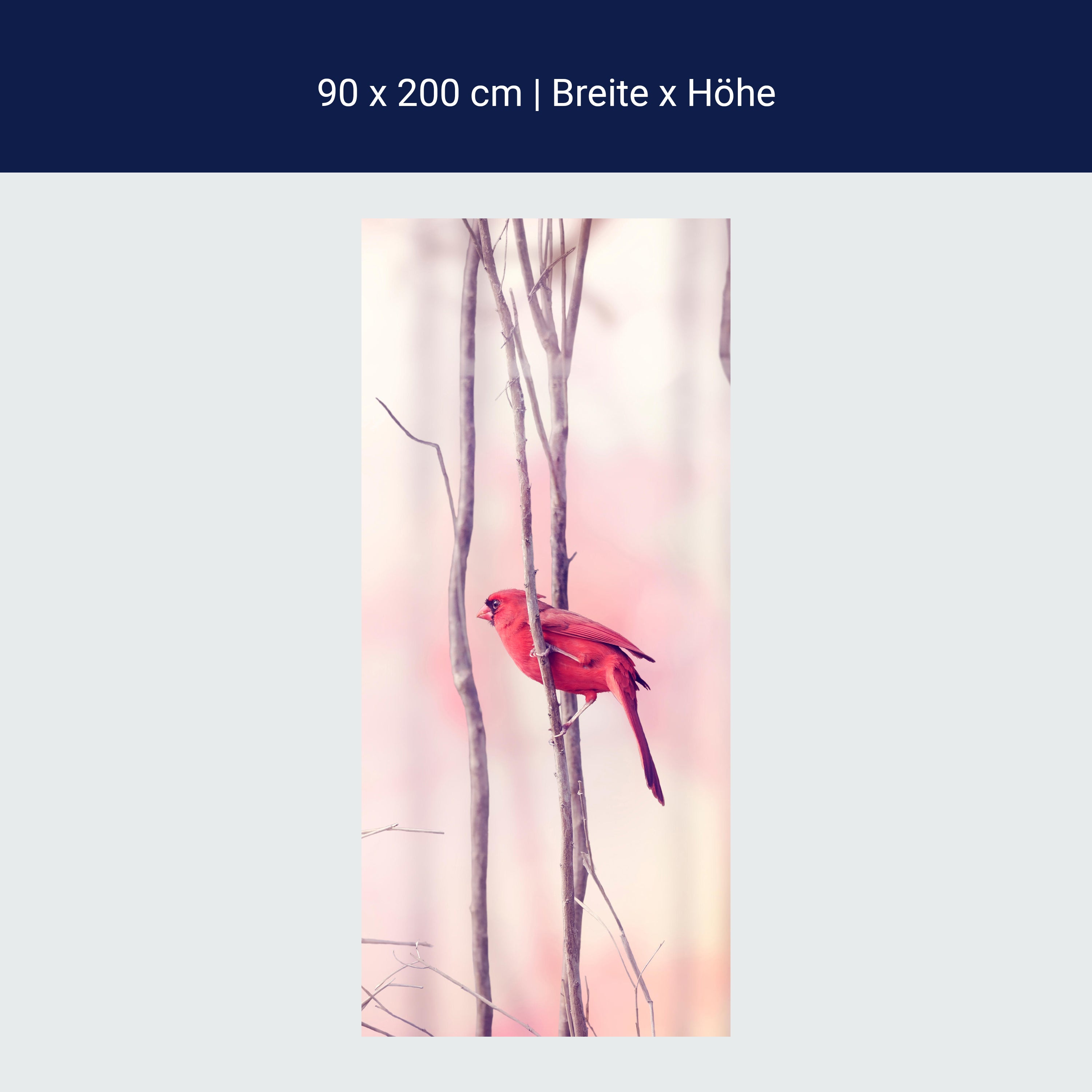 Türtapete Kardinalvögel M0718 Türtapete Kardinalvögel M0718