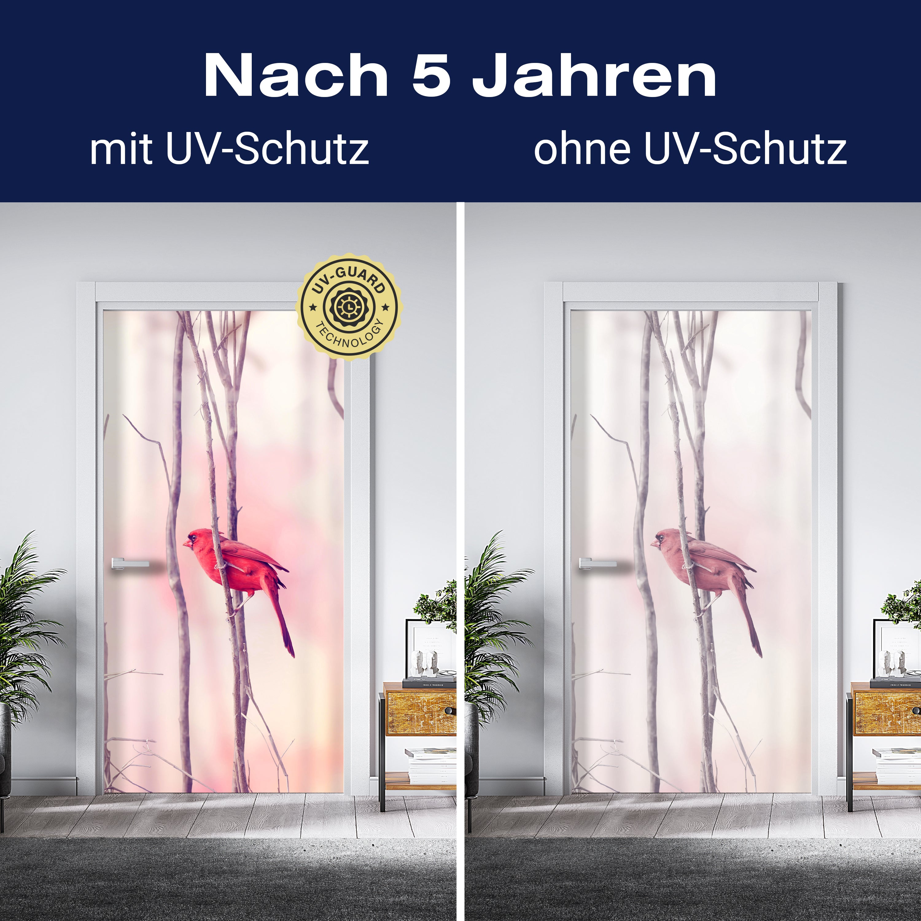 Türtapete Kardinalvögel M0718 - Bild 4 Türtapete Kardinalvögel M0718 - Bild 4