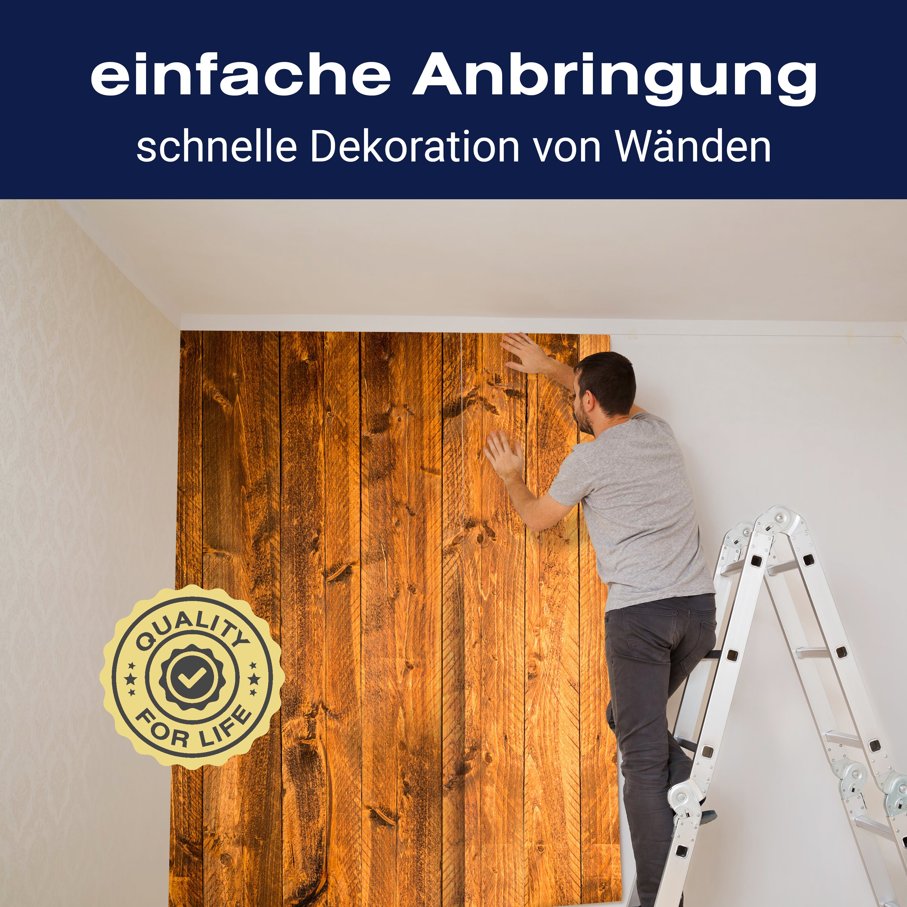 Fototapete Holzbretter Holz-optik Holzwand M0719 - Bild 3 Fototapete Holzbretter Holz-optik Holzwand M0719 - Bild 3