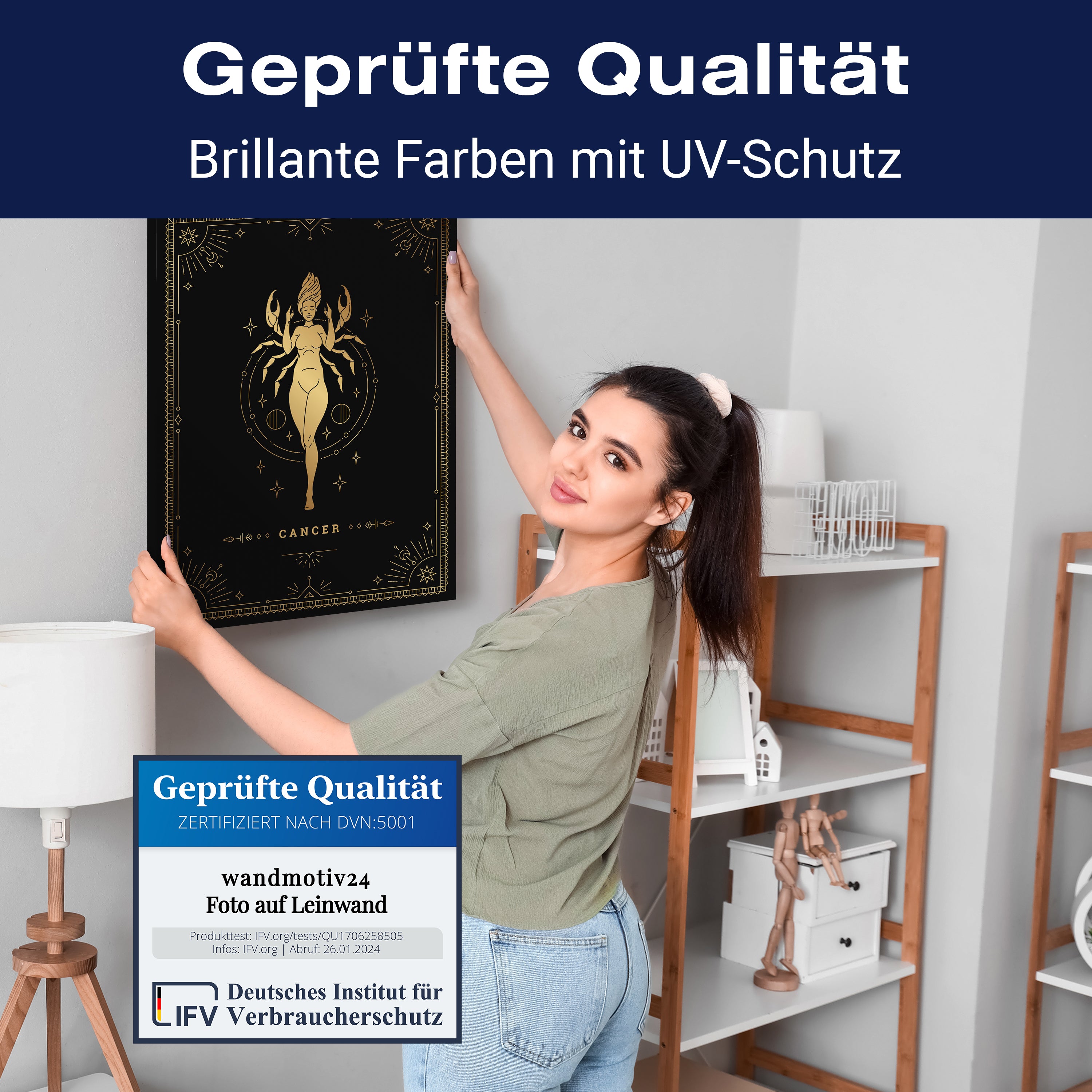 Leinwandbild Sternzeichen, Krebs, Hochformat M0720 kaufen - Bild 4 Leinwandbild Sternzeichen, Krebs, Hochformat M0720 kaufen - Bild 4