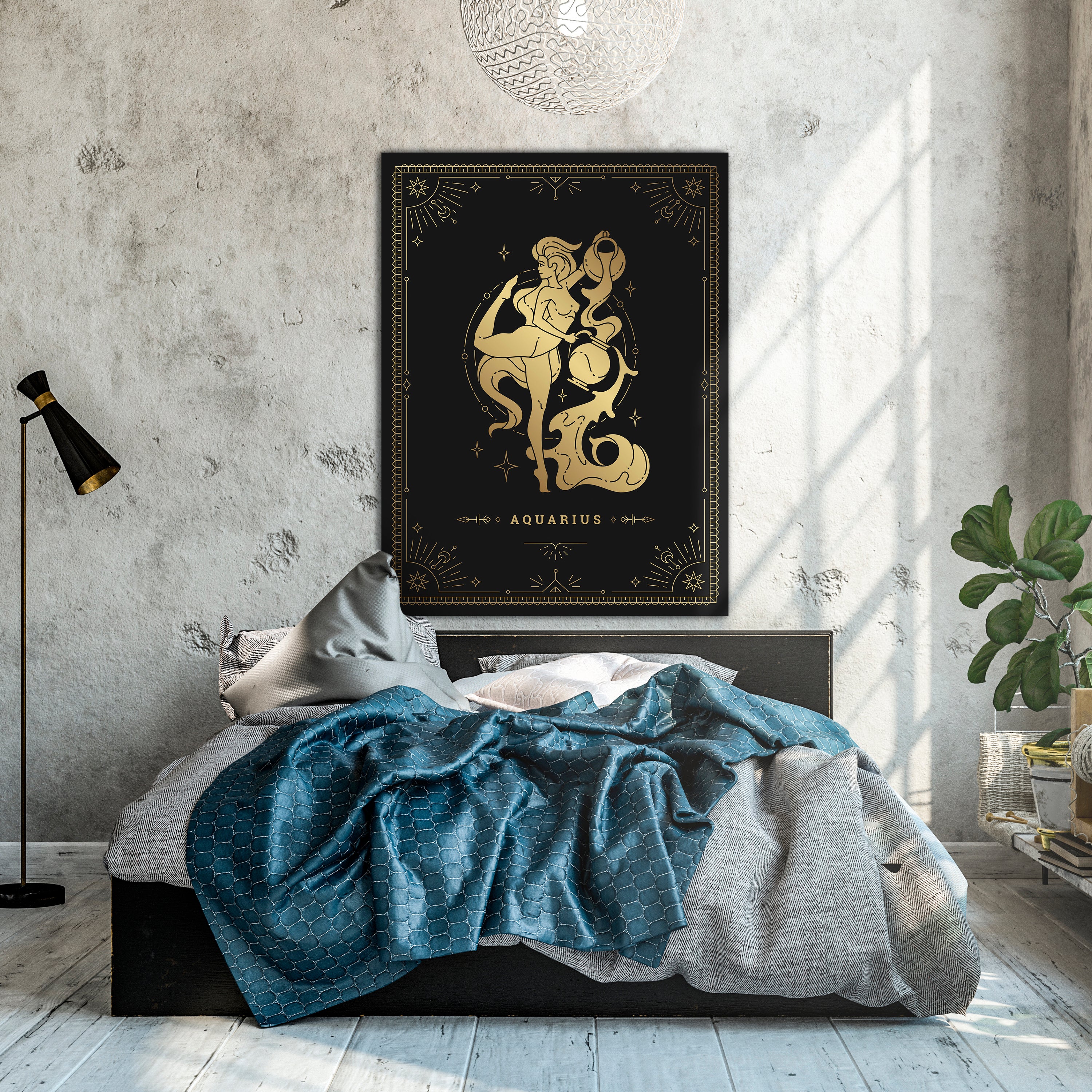 Leinwandbild Sternzeichen, Wassermann, Hochformat M0724 kaufen - Bild 2 Leinwandbild Sternzeichen, Wassermann, Hochformat M0724 kaufen - Bild 2