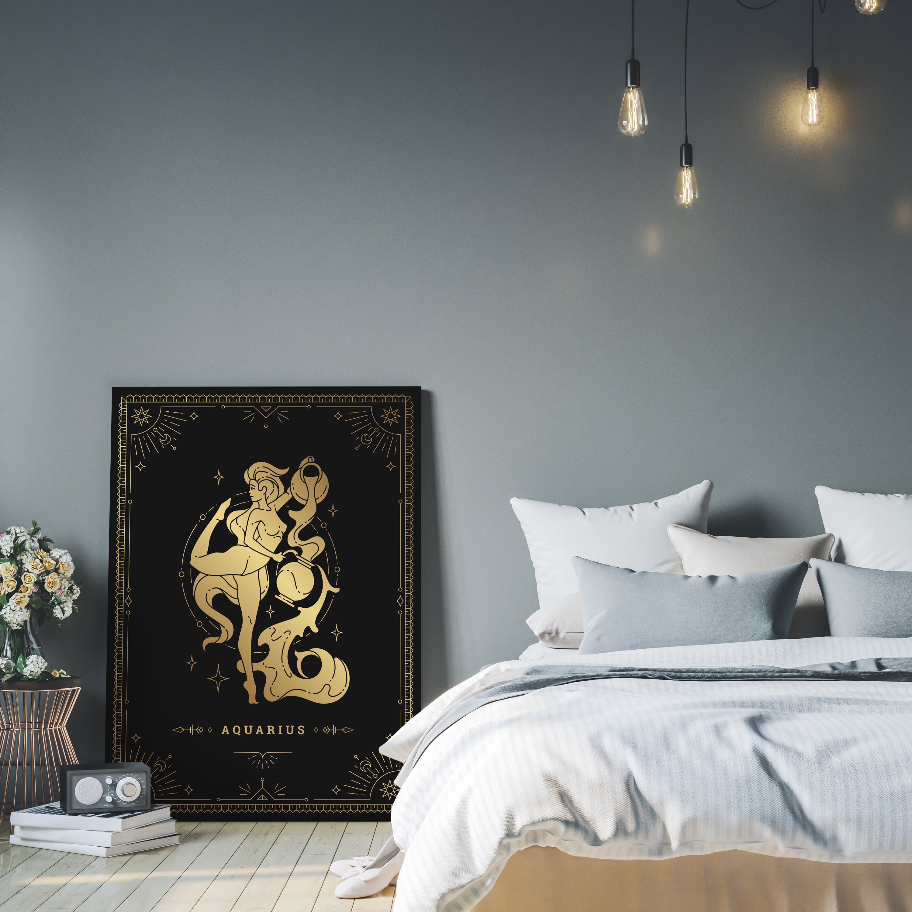 Leinwandbild Sternzeichen, Wassermann, Hochformat M0724 kaufen - Bild 3 Leinwandbild Sternzeichen, Wassermann, Hochformat M0724 kaufen - Bild 3
