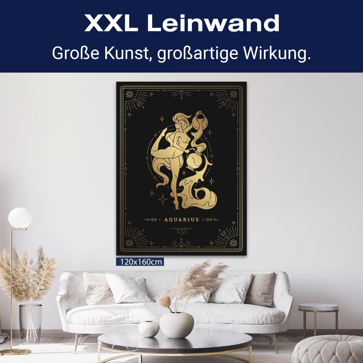 Leinwandbild Sternzeichen, Wassermann, Hochformat M0724 kaufen - Bild 9 Leinwandbild Sternzeichen, Wassermann, Hochformat M0724 kaufen - Bild 9