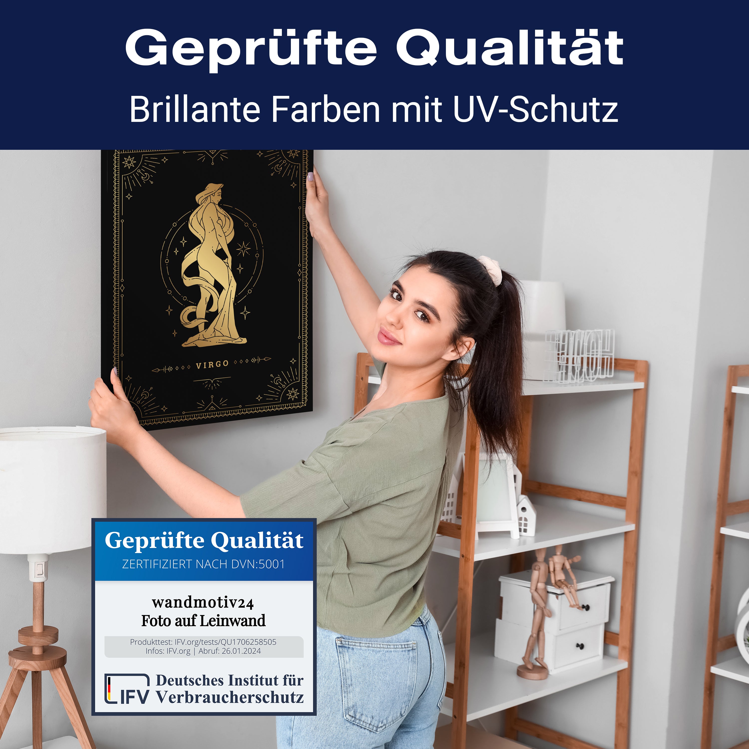 Leinwandbild Sternzeichen, Jungfrau, Hochformat M0725 kaufen - Bild 4 Leinwandbild Sternzeichen, Jungfrau, Hochformat M0725 kaufen - Bild 4