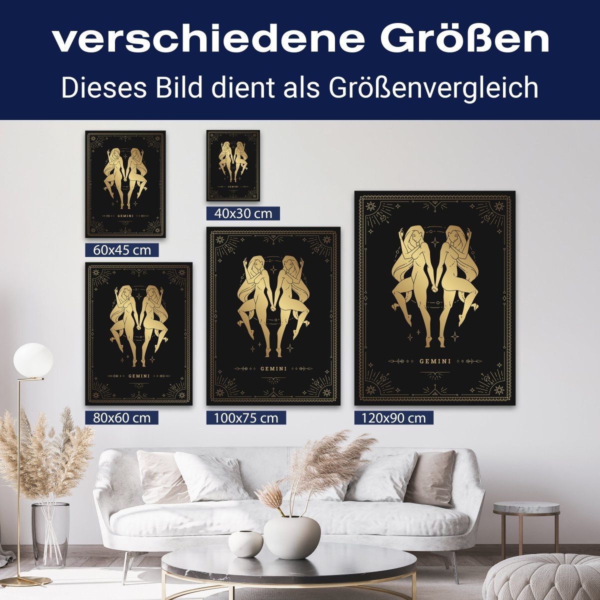 Leinwandbild Sternzeichen, Zwilling, Hochformat M0727 kaufen - Bild 8 Leinwandbild Sternzeichen, Zwilling, Hochformat M0727 kaufen - Bild 8