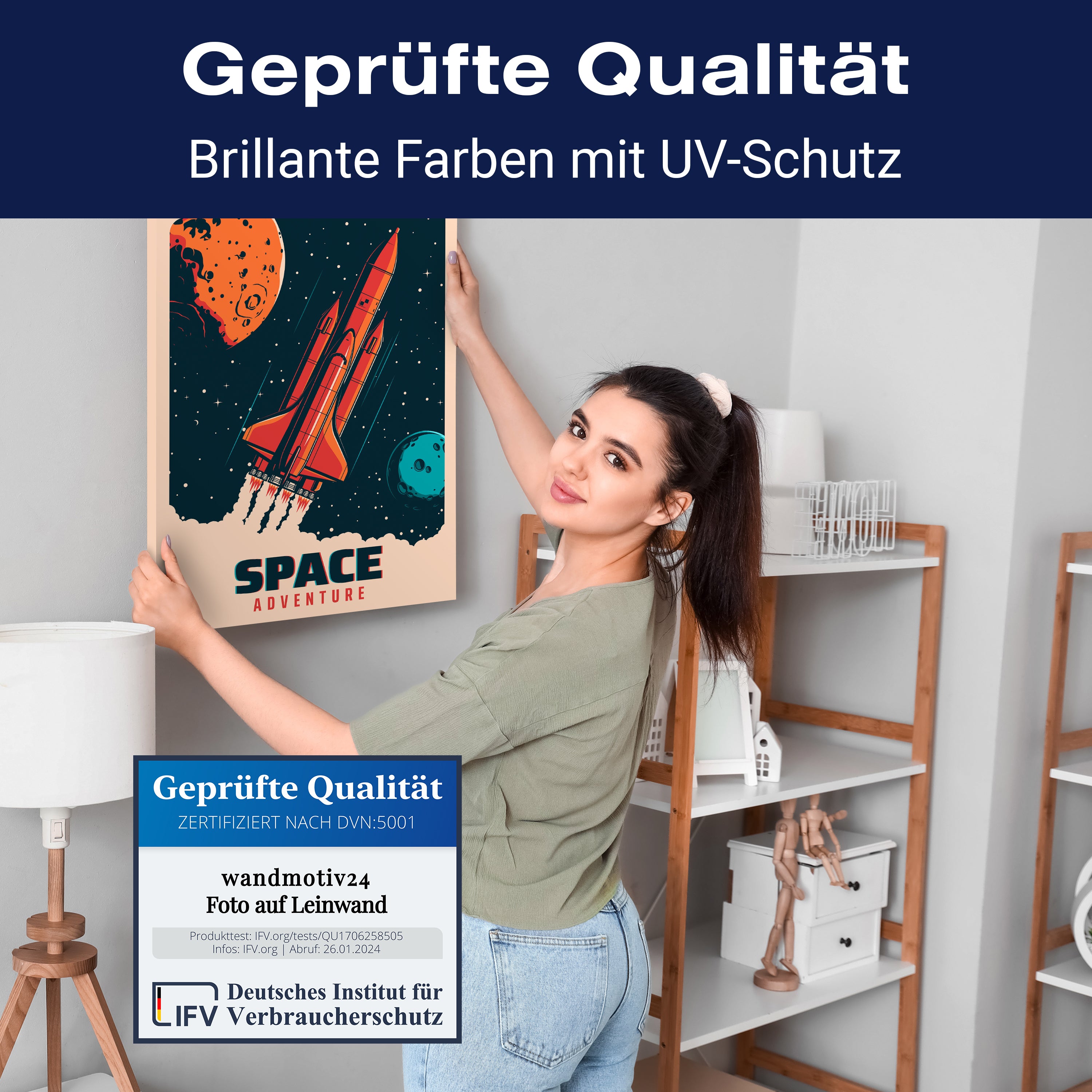 Leinwandbild Digital Art, Rakete, Weltall, Hochformat M0731 kaufen - Bild 4 Leinwandbild Digital Art, Rakete, Weltall, Hochformat M0731 kaufen - Bild 4