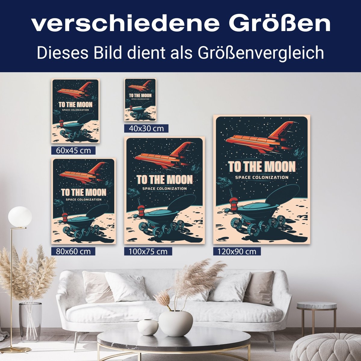 Leinwandbild Digital Art, Rakete, Weltall, Hochformat M0733 kaufen - Bild 8 Leinwandbild Digital Art, Rakete, Weltall, Hochformat M0733 kaufen - Bild 8