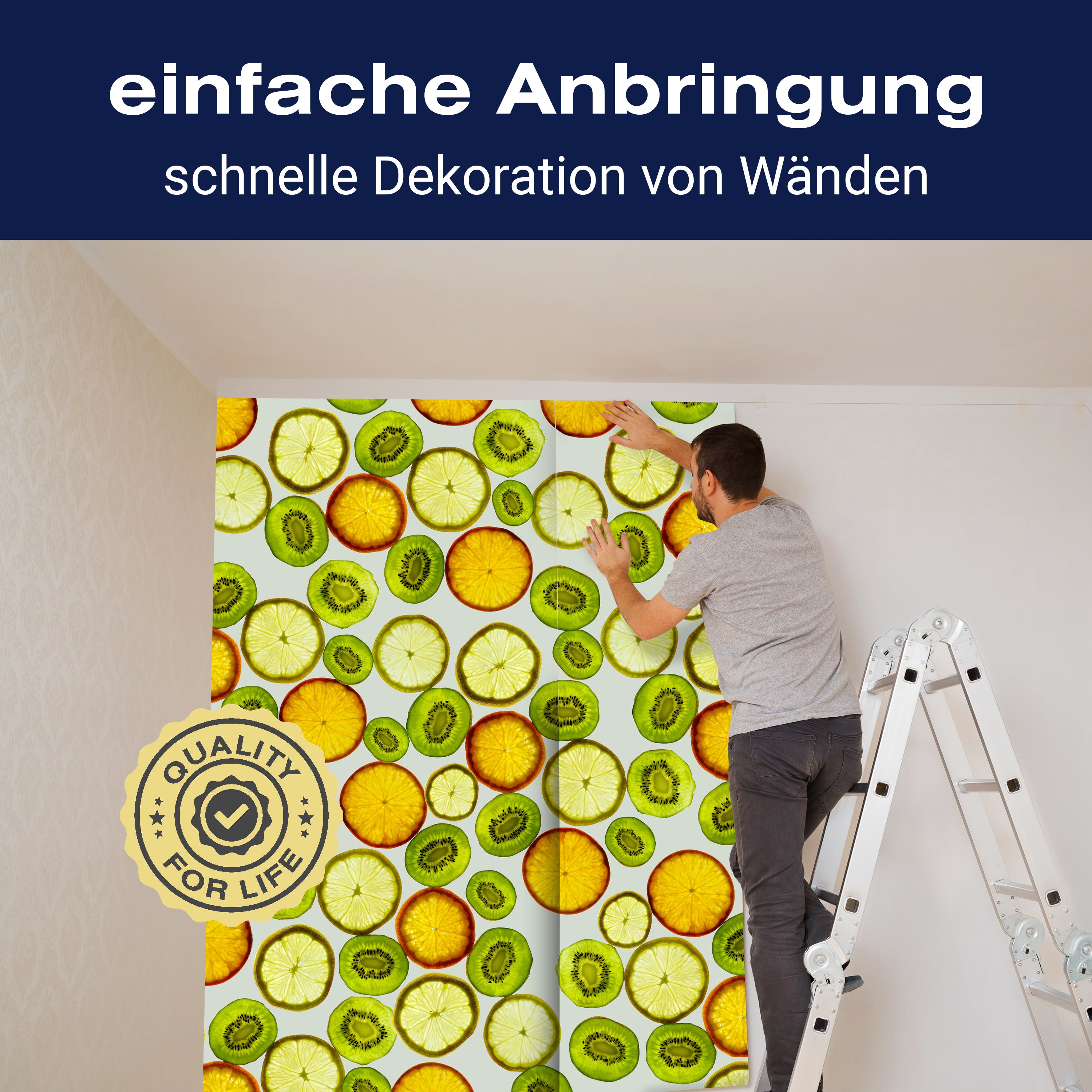 Fototapete Kiwi Zitrone Limette M0733 - Bild 3 Fototapete Kiwi Zitrone Limette M0733 - Bild 3