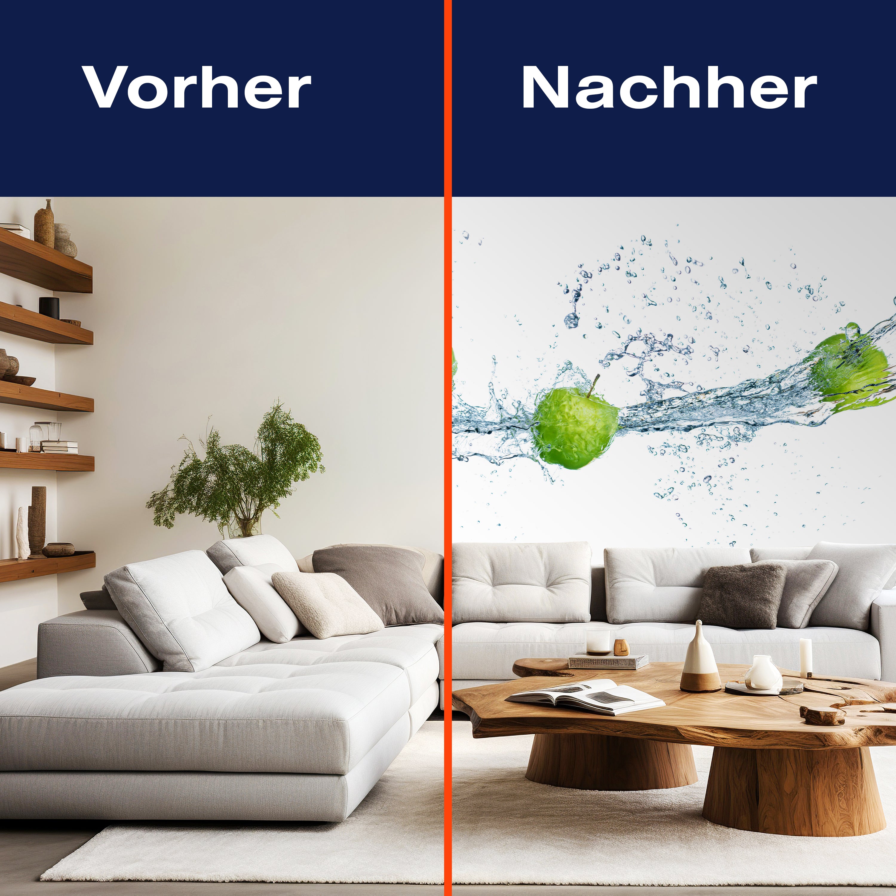 Fototapete Apfel Obst Wasser M0736 - Bild 9 Fototapete Apfel Obst Wasser M0736 - Bild 9