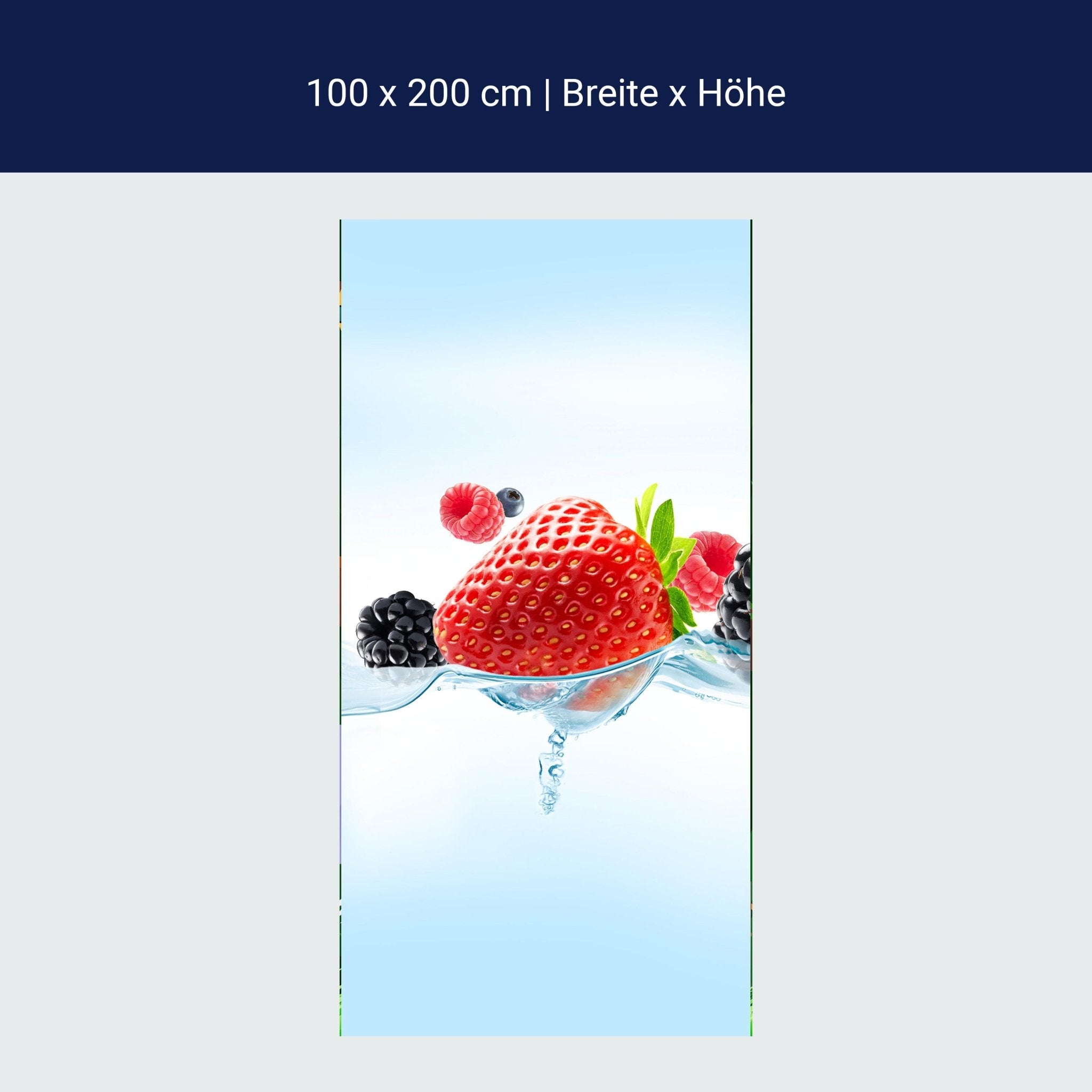 Türtapete Close up Blick frische Beeren M0737 Türtapete Close up Blick frische Beeren M0737