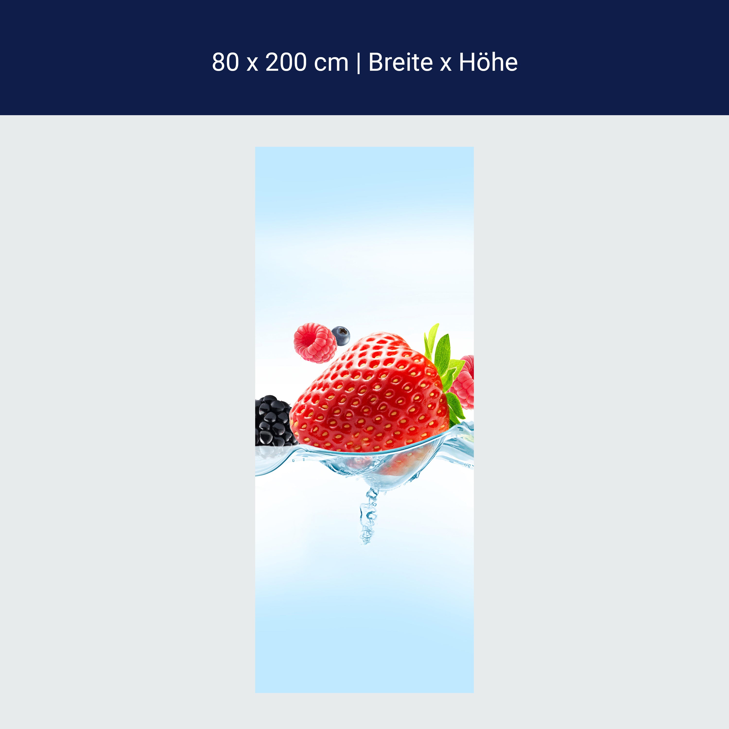 Türtapete Close up Blick frische Beeren M0737 Türtapete Close up Blick frische Beeren M0737