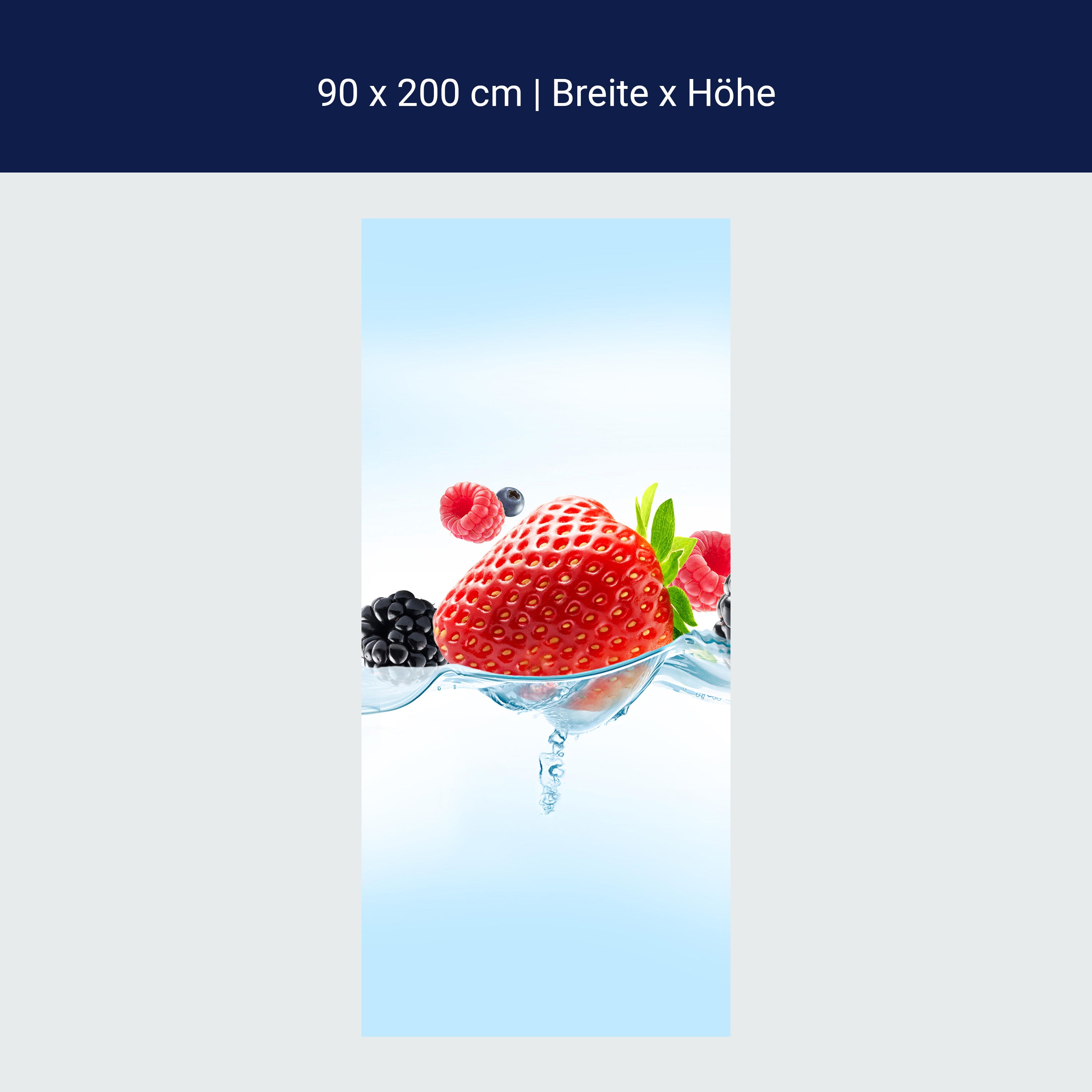 Türtapete Close up Blick frische Beeren M0737 Türtapete Close up Blick frische Beeren M0737