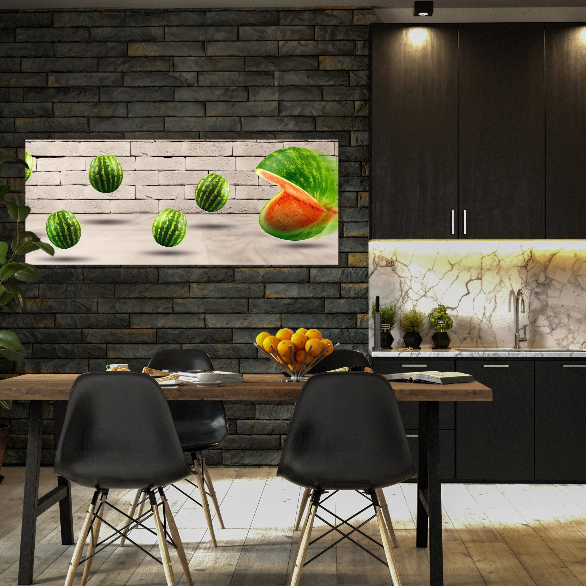 Leinwandbild Pac - Melone M0739 kaufen - Bild 3 Leinwandbild Pac - Melone M0739 kaufen - Bild 3