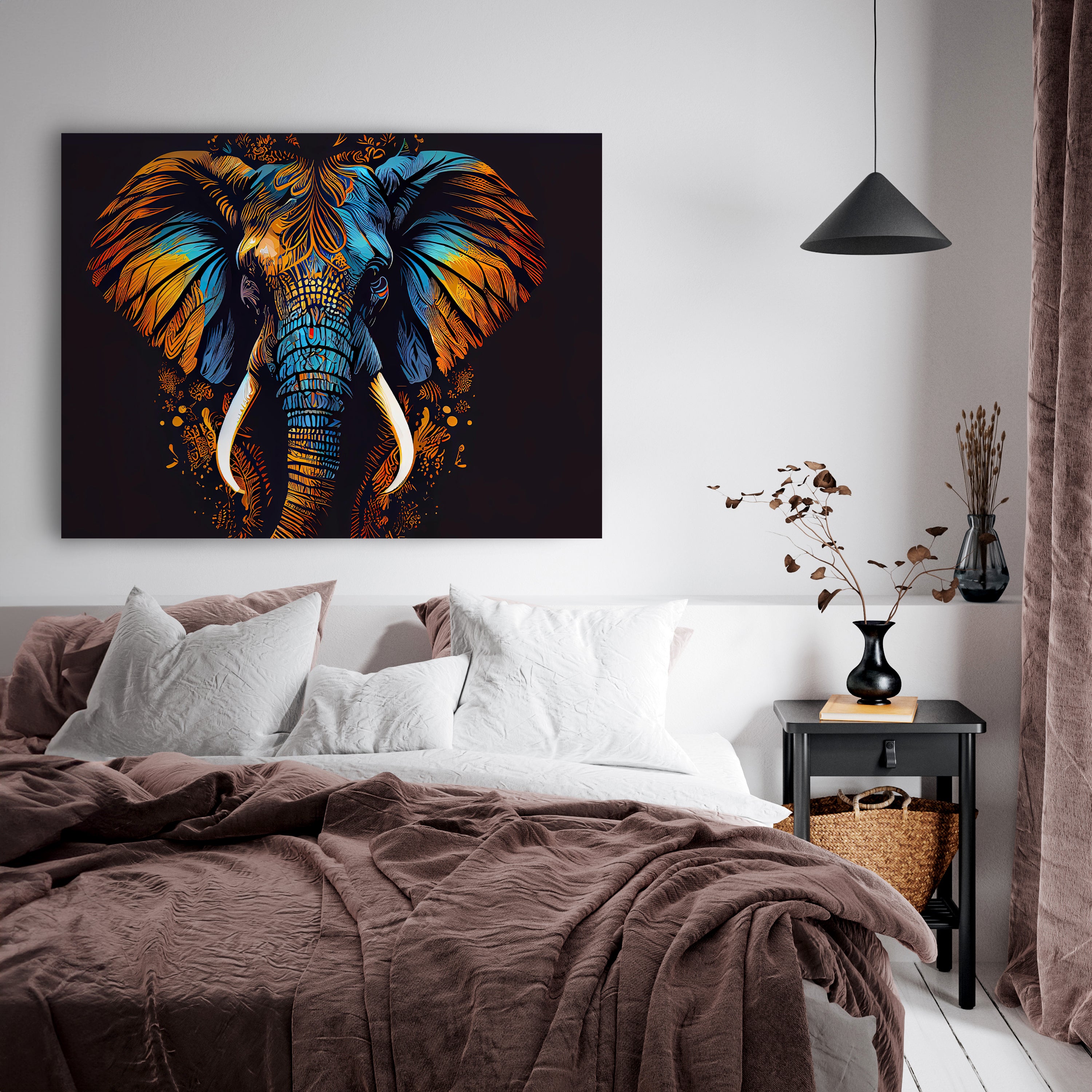 Leinwandbild Malerei, Elefant M0741 kaufen - Bild 3 Leinwandbild Malerei, Elefant M0741 kaufen - Bild 3