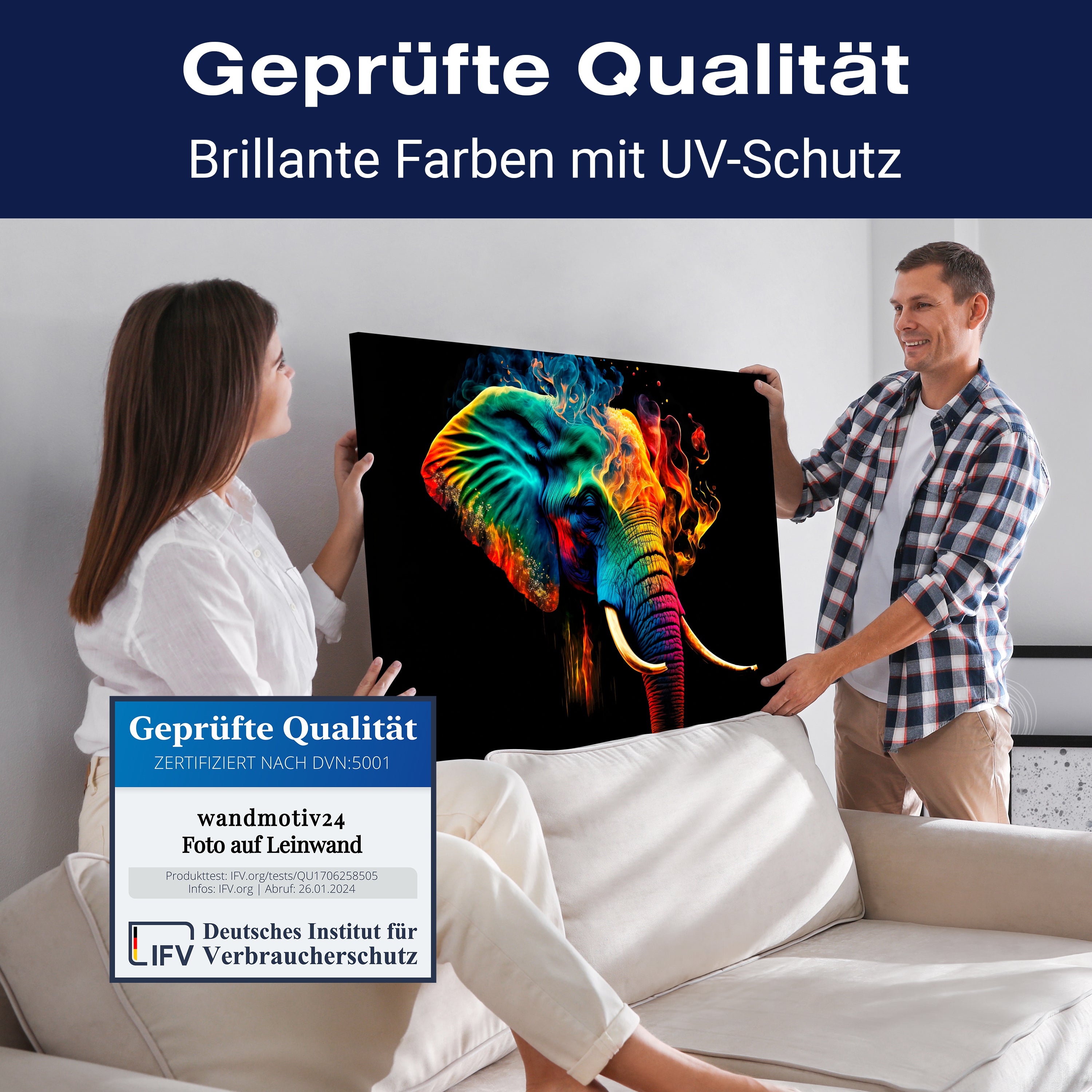 Leinwandbild Digital Art, Elefant, Querformat M0743 kaufen - Bild 4 Leinwandbild Digital Art, Elefant, Querformat M0743 kaufen - Bild 4