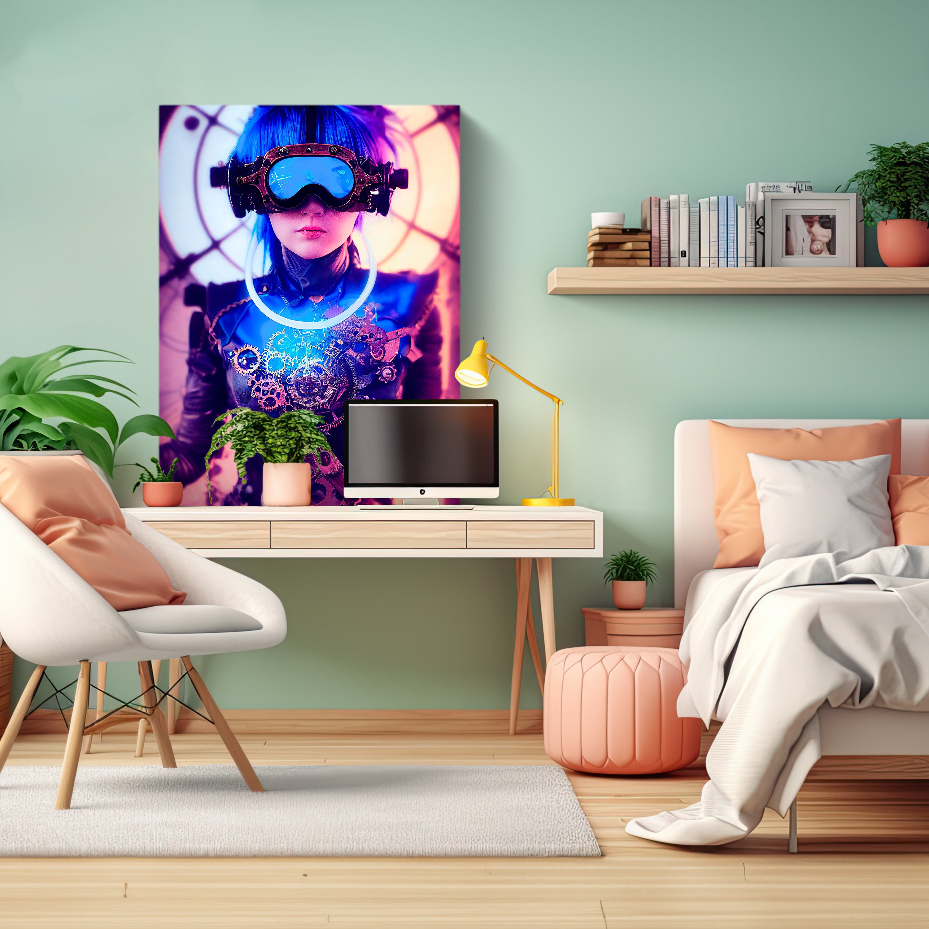 Leinwandbild Gaming, Robotermädchen, Hochformat M0751 kaufen - Bild 3 Leinwandbild Gaming, Robotermädchen, Hochformat M0751 kaufen - Bild 3