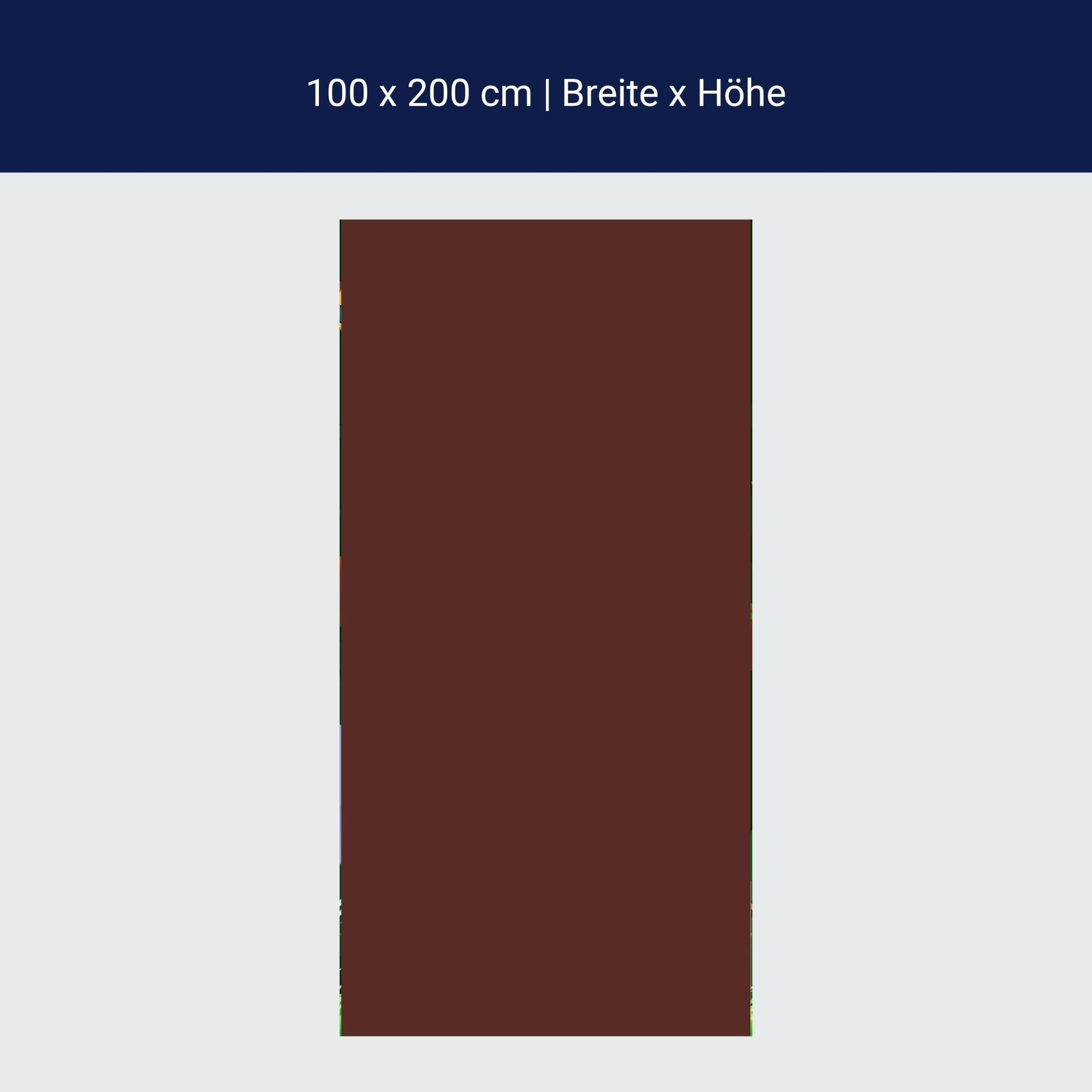 Türtapete einfarbig Braun M0751 Türtapete einfarbig Braun M0751