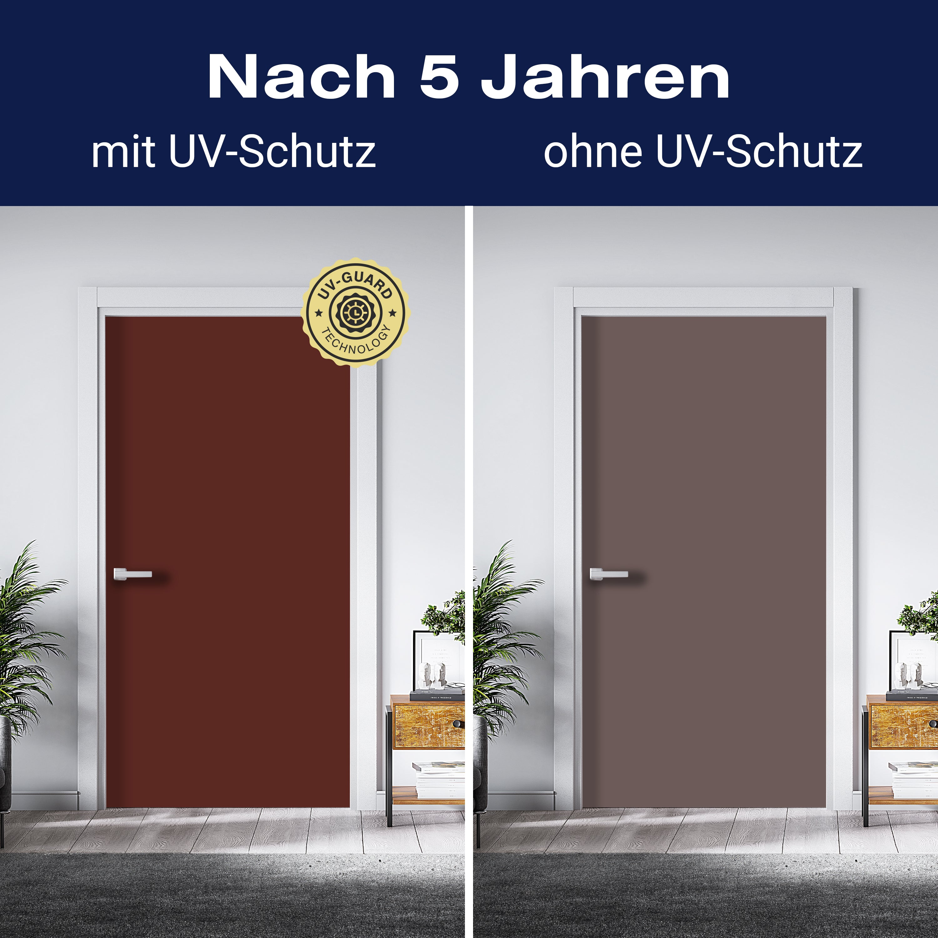 Türtapete einfarbig Braun M0751 - Bild 4 Türtapete einfarbig Braun M0751 - Bild 4