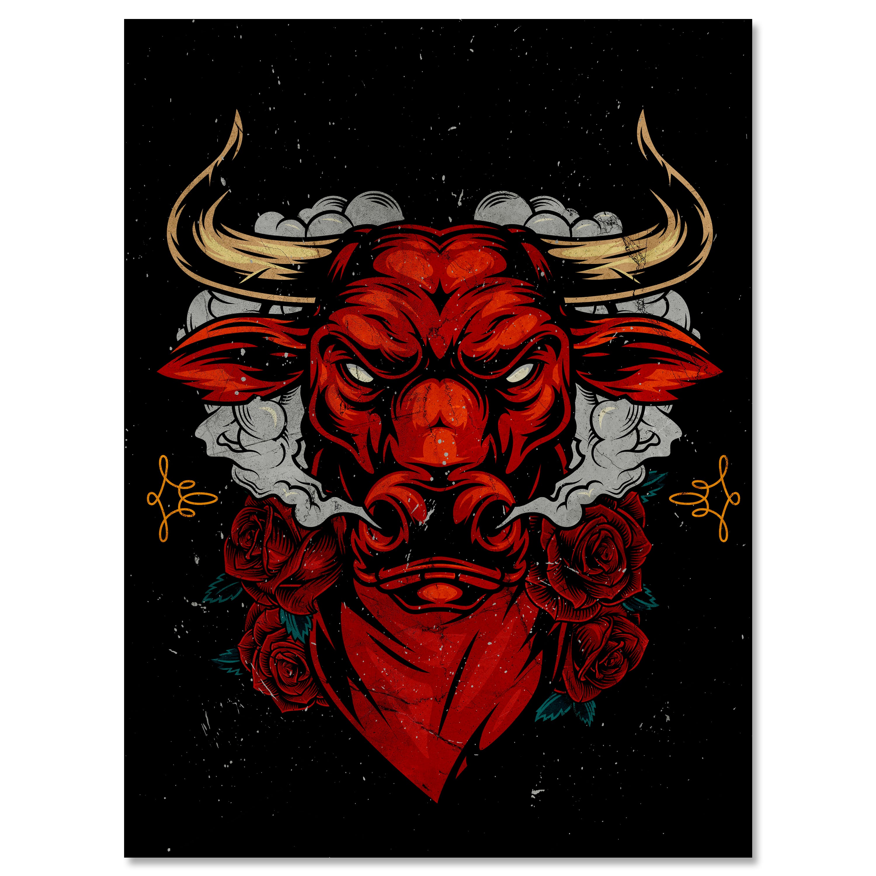 Leinwandbild Digital Art, Stier, Hochformat M0757 kaufen - Bild 1 Leinwandbild Digital Art, Stier, Hochformat M0757 kaufen - Bild 1