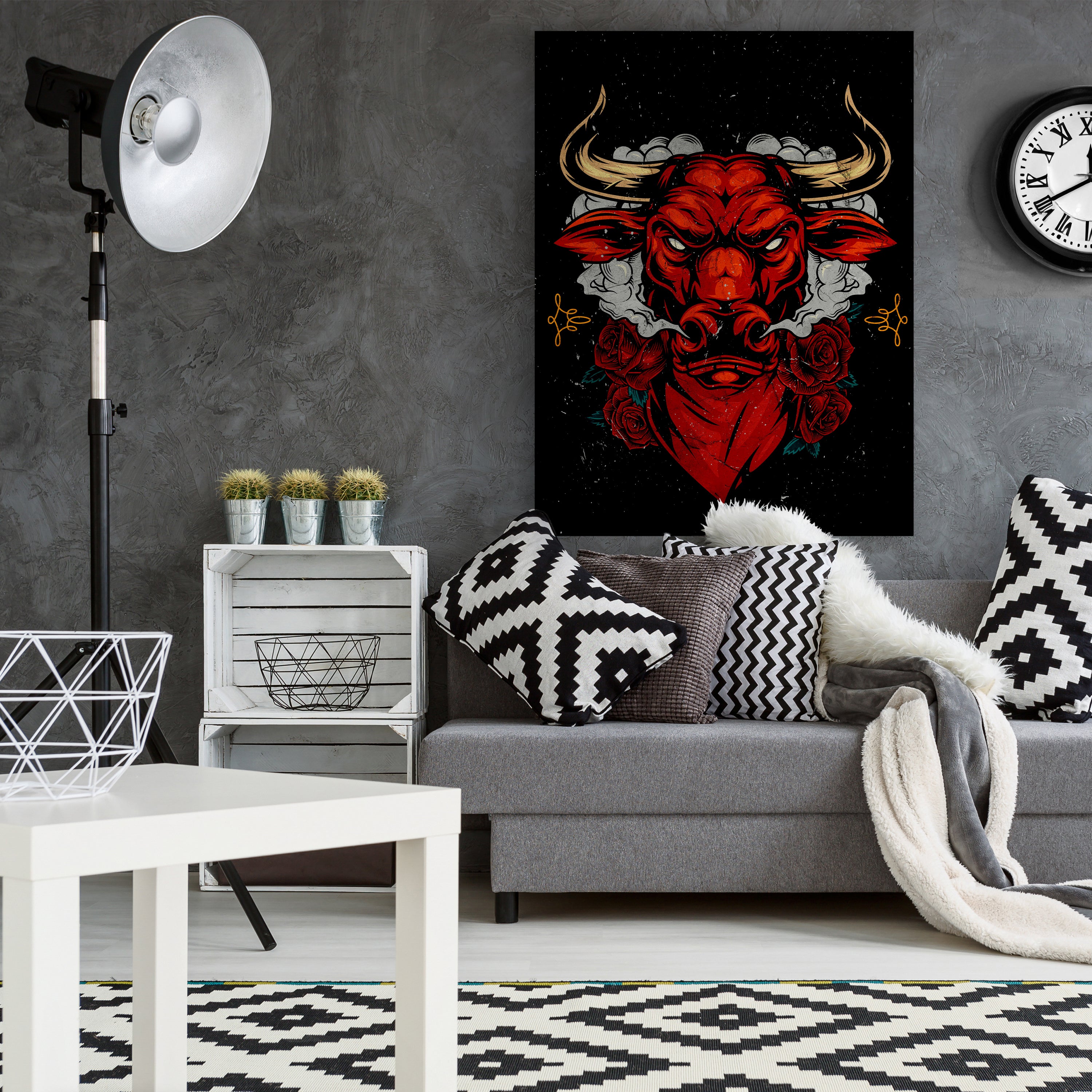 Leinwandbild Digital Art, Stier, Hochformat M0757 kaufen - Bild 2 Leinwandbild Digital Art, Stier, Hochformat M0757 kaufen - Bild 2